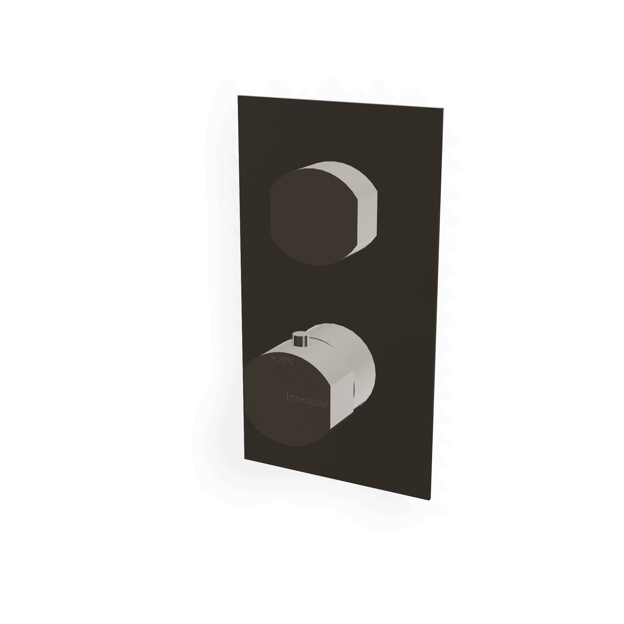 Внешняя часть термостатического смесителя для душа на 1 потребителя Hedo