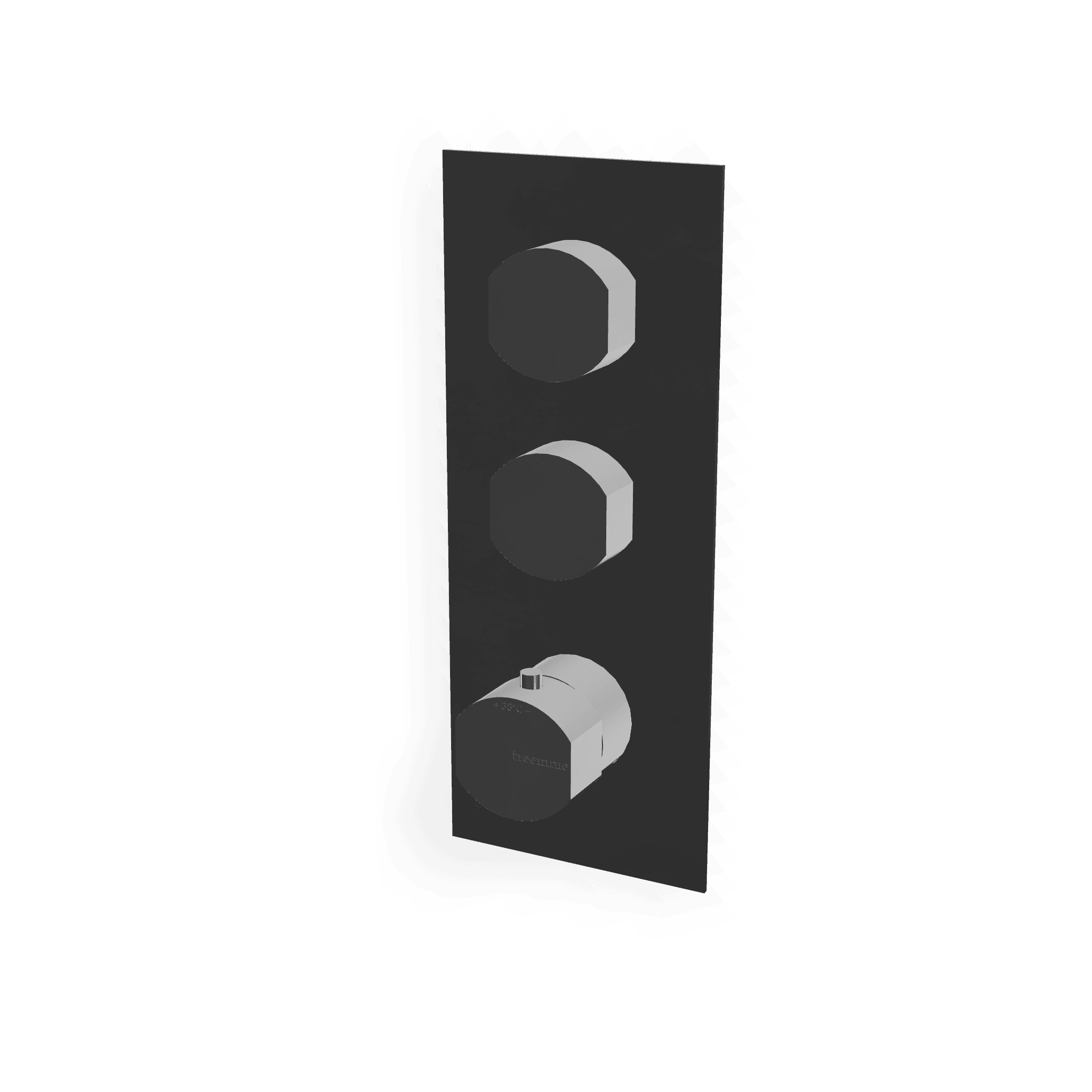 Внешняя часть термостатического смесителя для душа на 2 потребителя Hedo