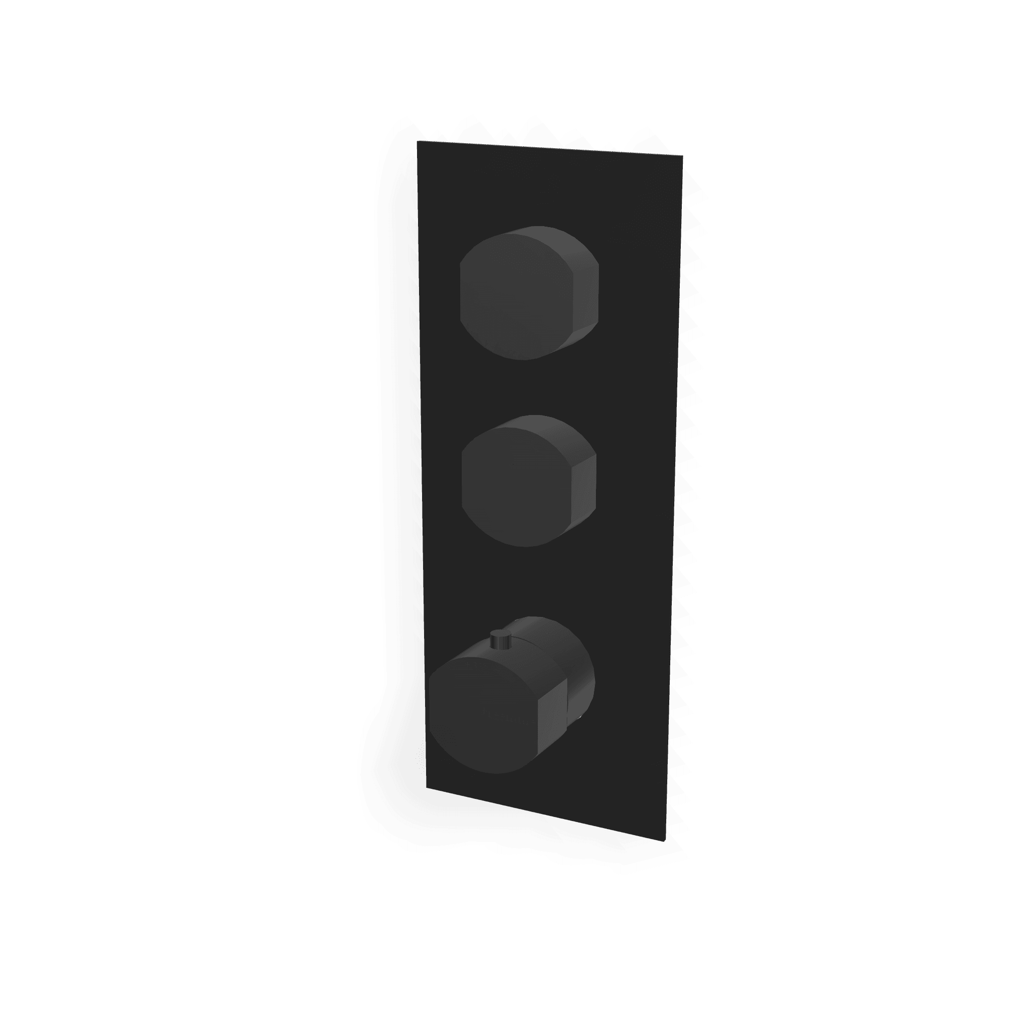 Внешняя часть термостатического смесителя для душа на 2 потребителя Hedo