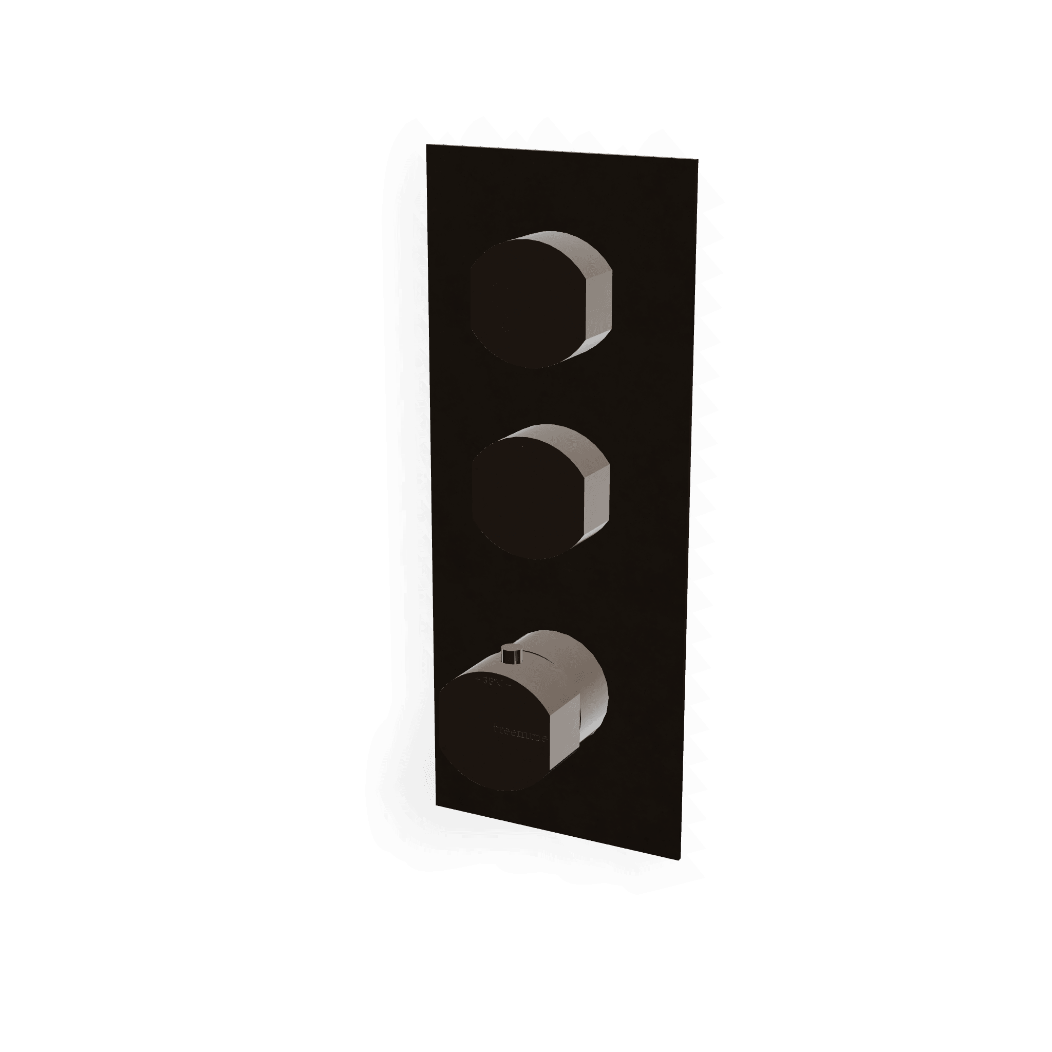 Внешняя часть термостатического смесителя для душа на 2 потребителя Hedo