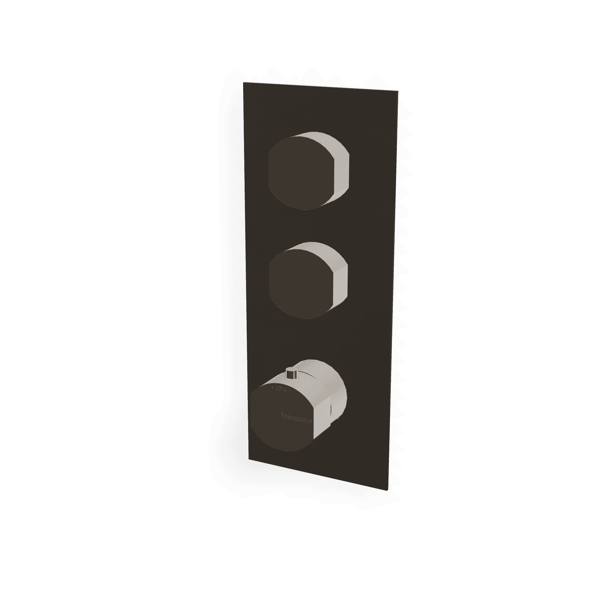 Внешняя часть термостатического смесителя для душа на 2 потребителя Hedo