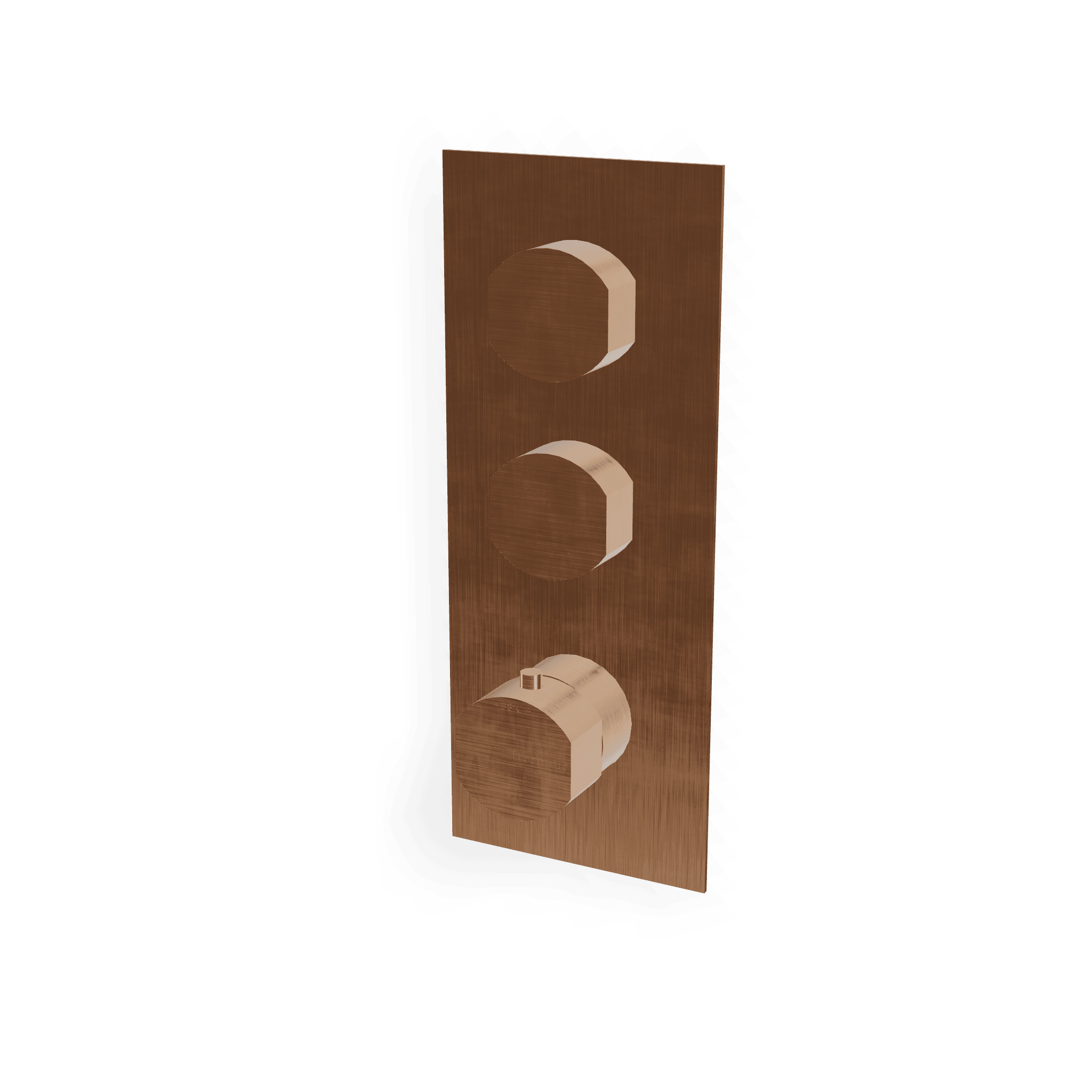 Внешняя часть термостатического смесителя для душа на 2 потребителя Hedo