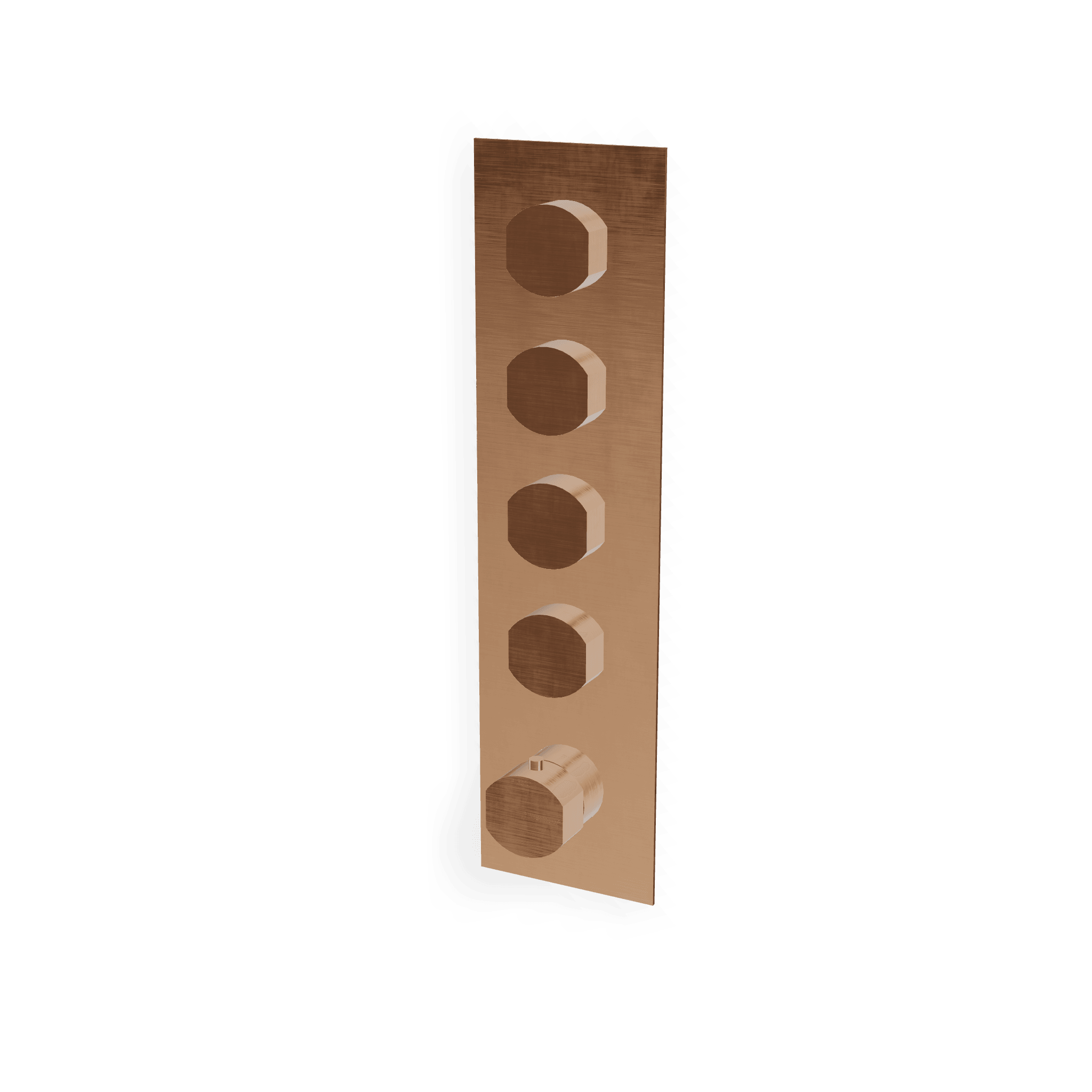 Внешняя часть термостатического смесителя для душа на 4 потребителя Hedo