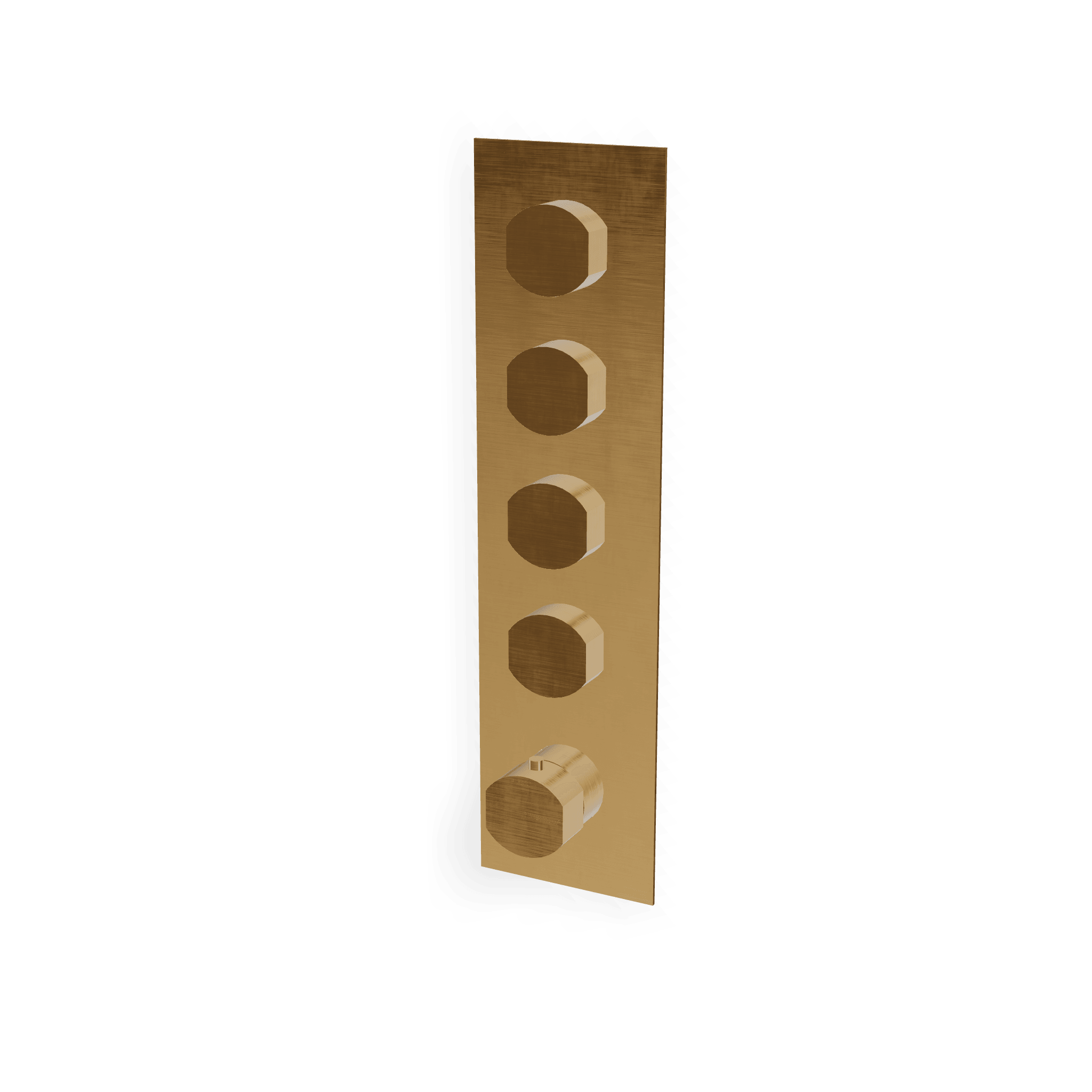 Внешняя часть термостатического смесителя для душа на 4 потребителя Hedo