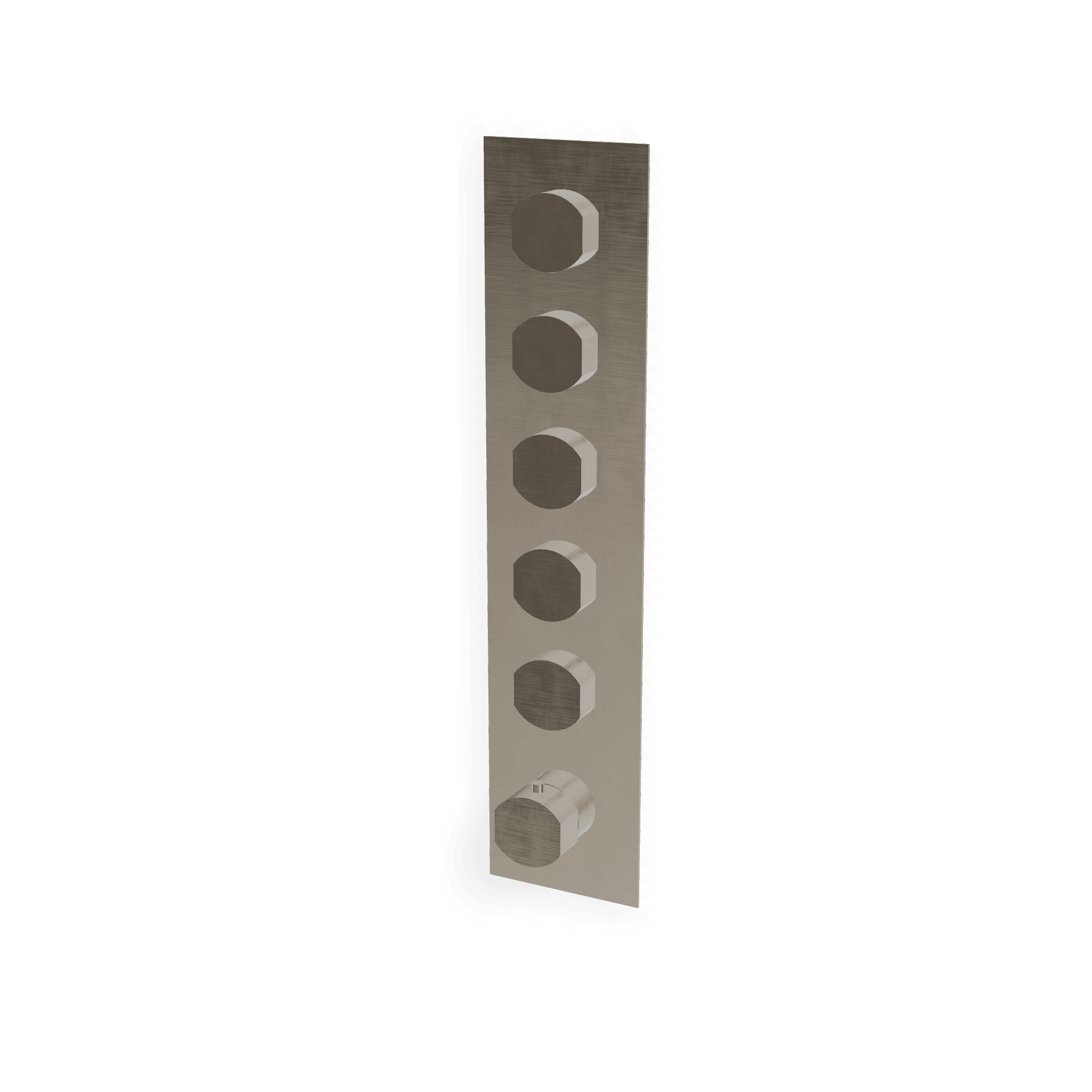 Внешняя часть термостатического смесителя для душа на 5 потребителей Hedo