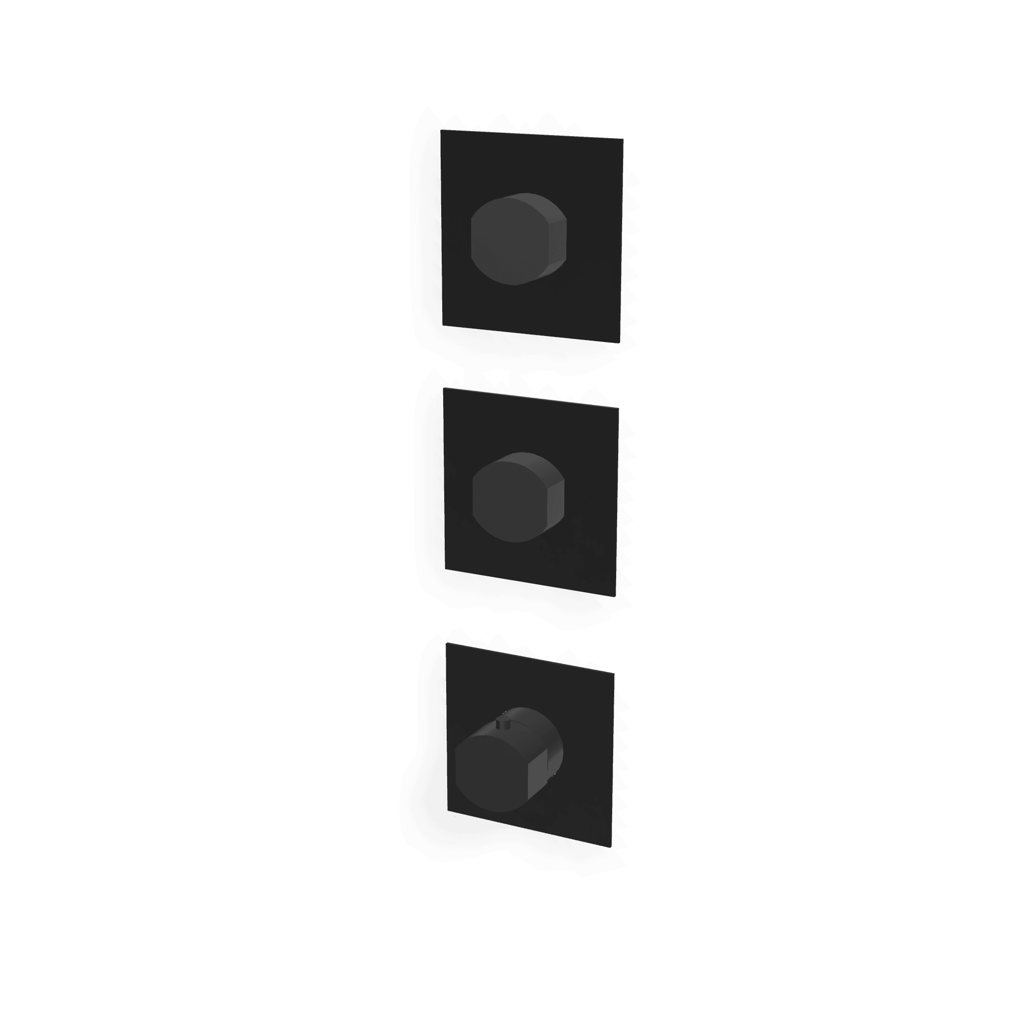 Внешняя часть термостатического смесителя для душа на 2 потребителя Hedo