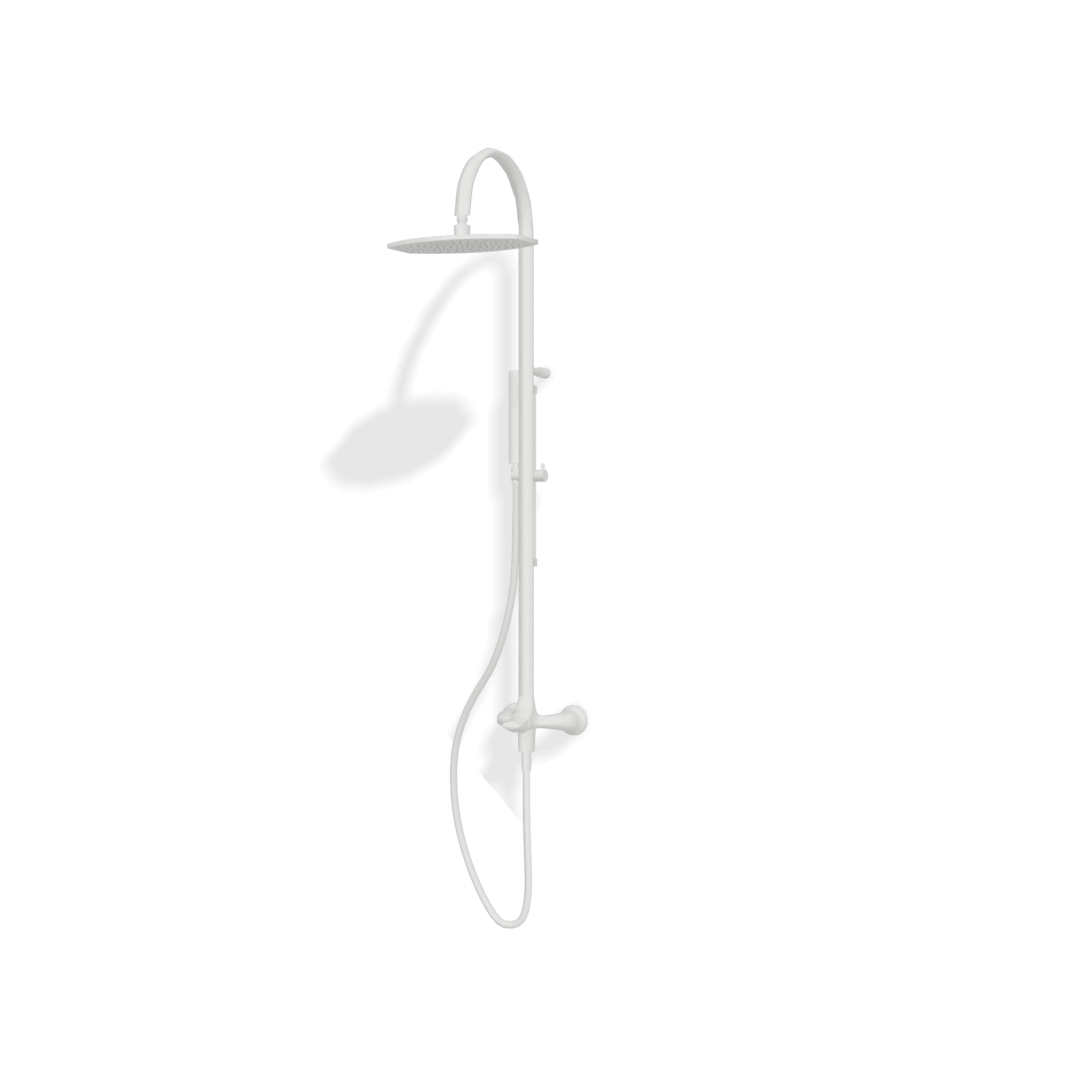 Душевая колонна со смесителем, ручным и верхним душем 320х200 мм Hedo