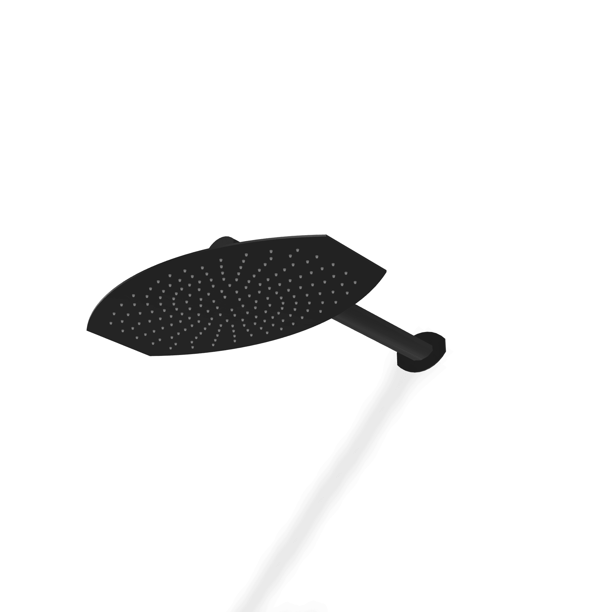 Верхний душ 320х200 мм с кронштейном 340 мм Hedo