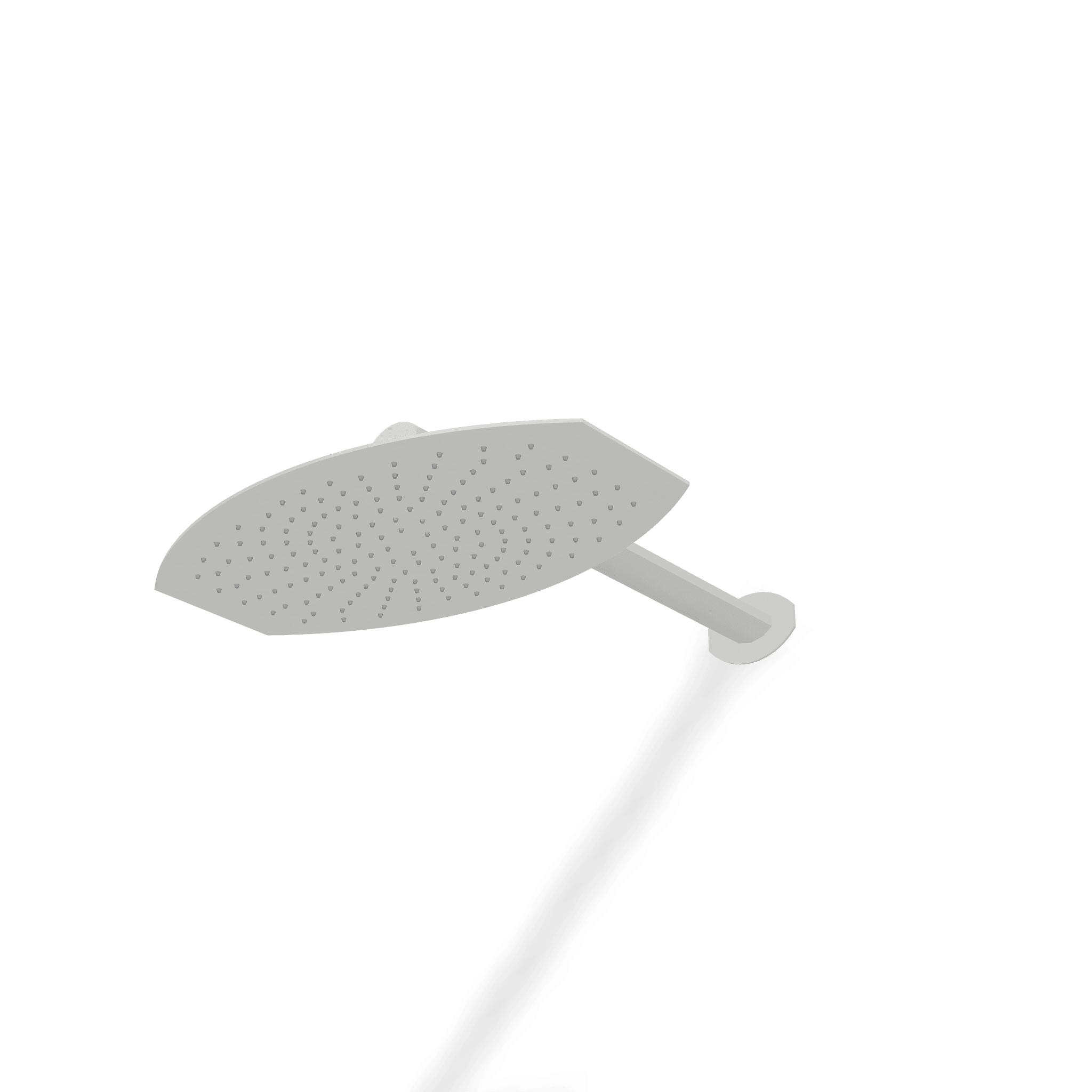 Верхний душ 320х200 мм с кронштейном 340 мм Hedo