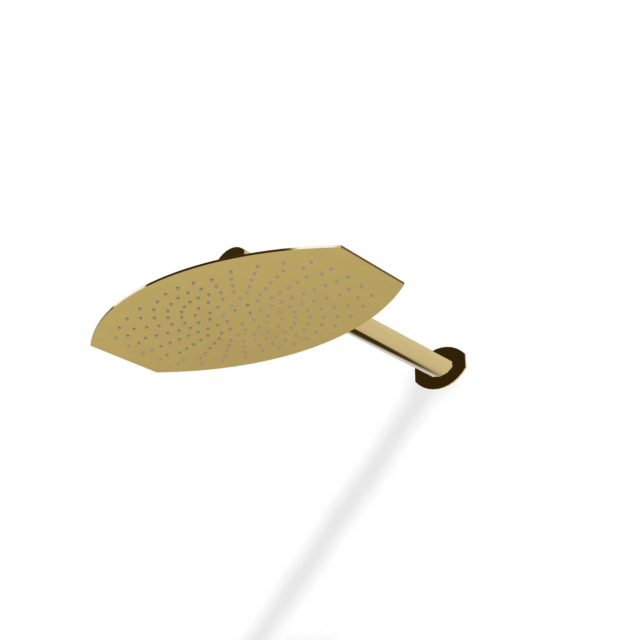 Верхний душ 320х200 мм с кронштейном 340 мм Hedo