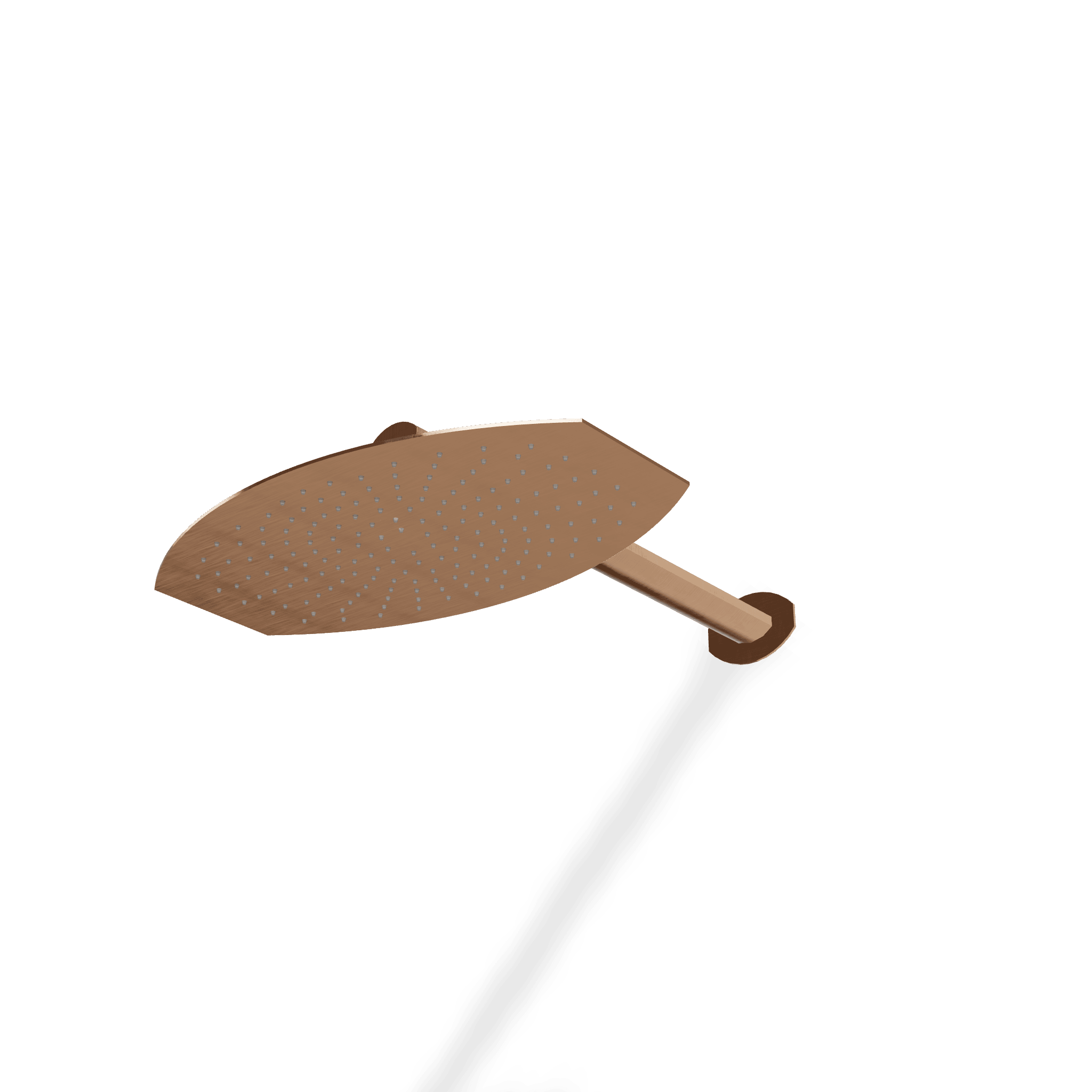 Верхний душ 320х200 мм с кронштейном 340 мм Hedo