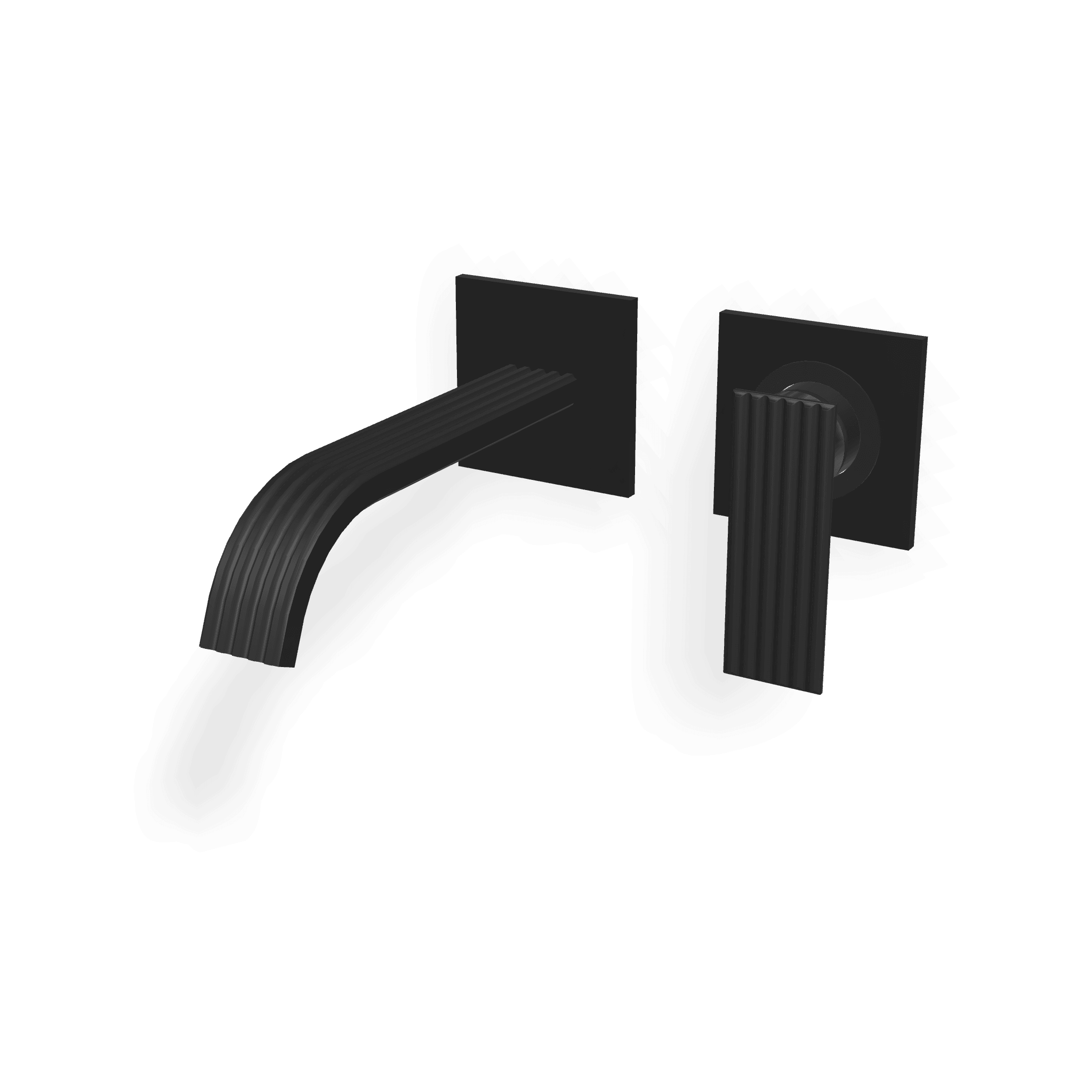 Внешняя часть смесителя для раковины из стены 185 мм Ios