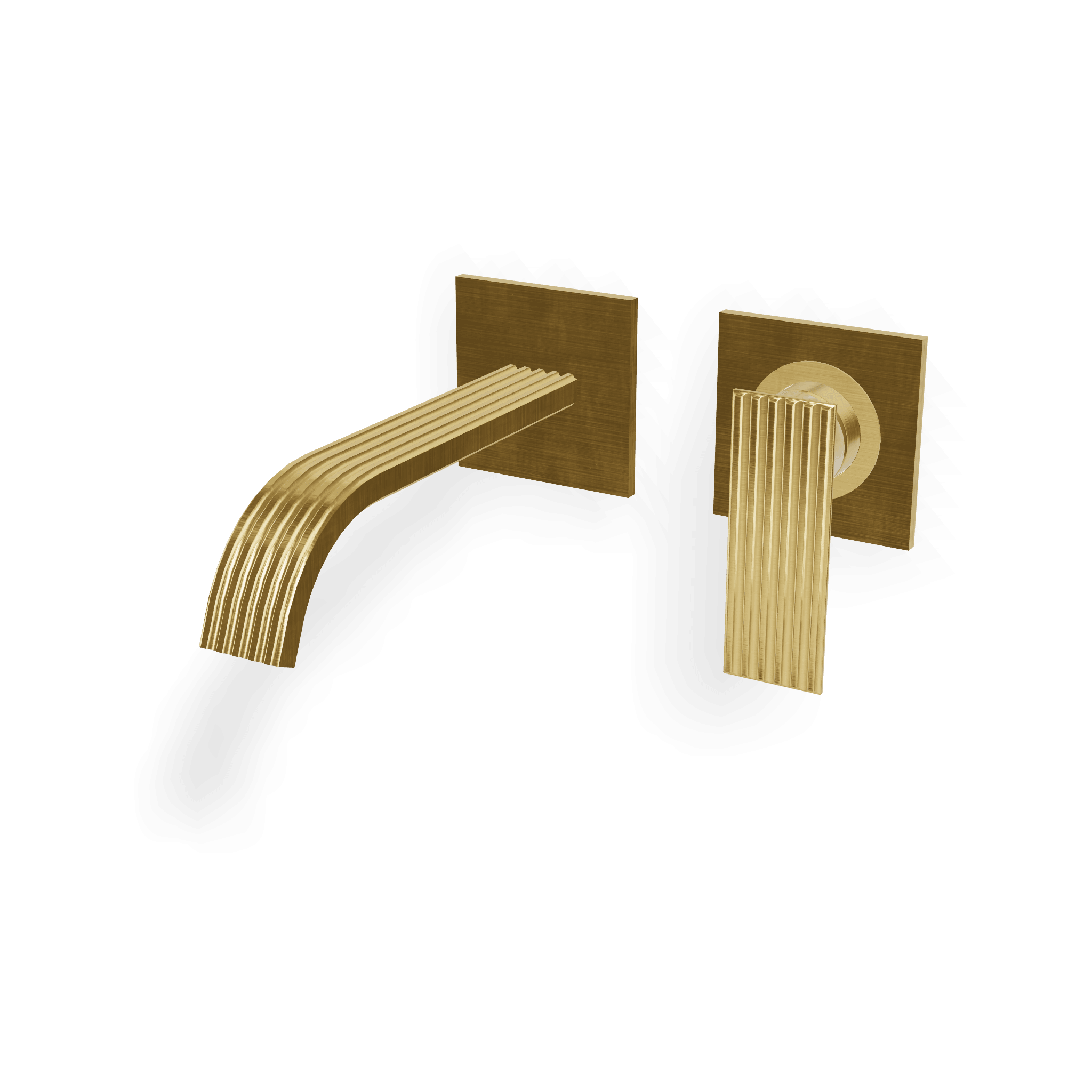 Внешняя часть смесителя для раковины из стены 185 мм Ios