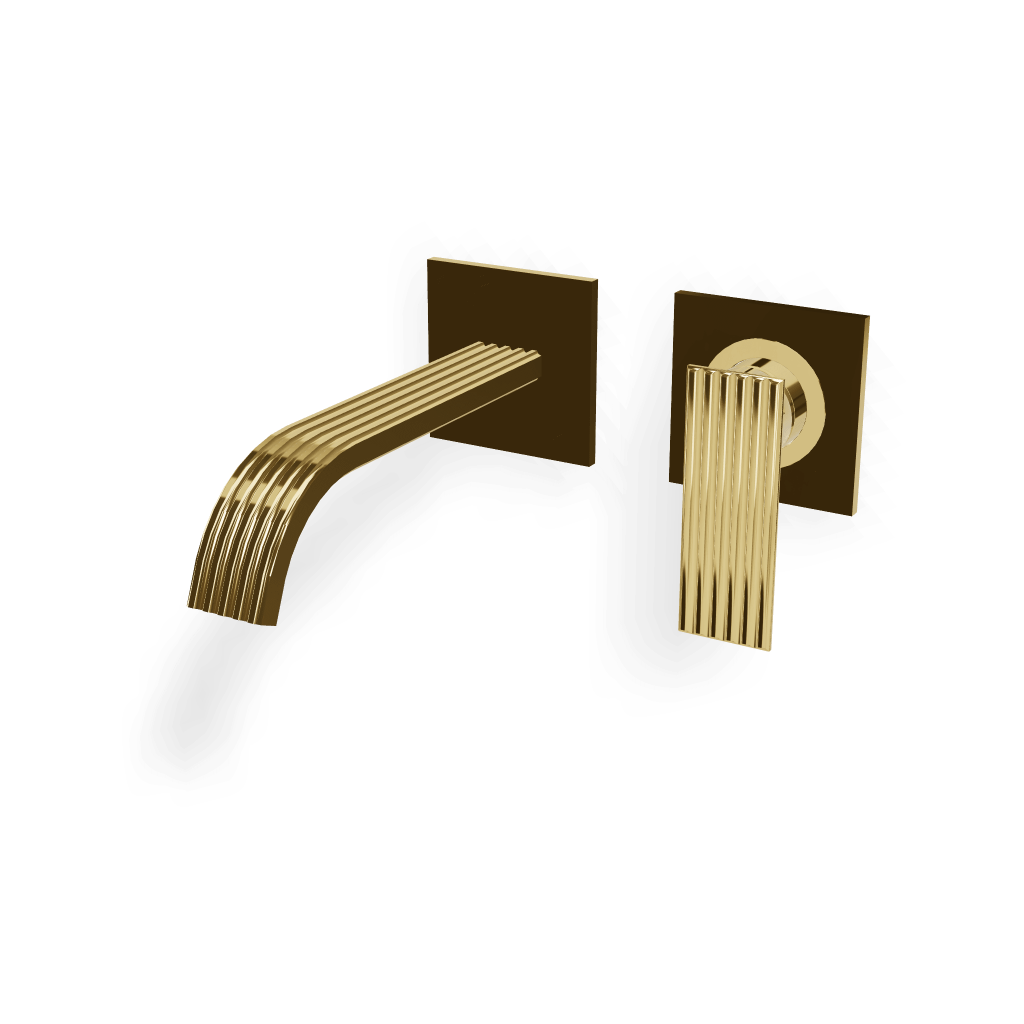 Внешняя часть смесителя для раковины из стены 185 мм Ios