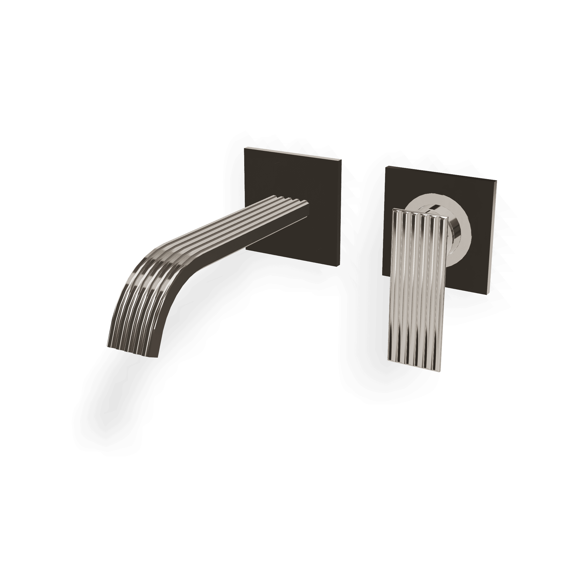 Внешняя часть смесителя для раковины из стены 185 мм Ios