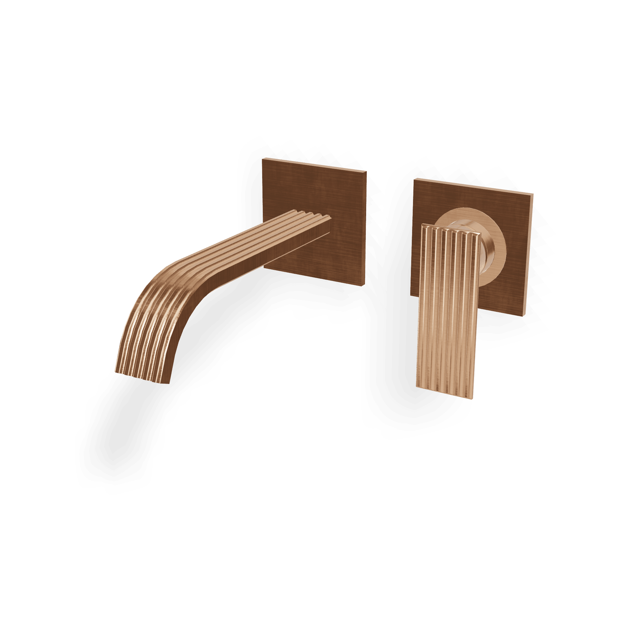 Внешняя часть смесителя для раковины из стены 185 мм Ios