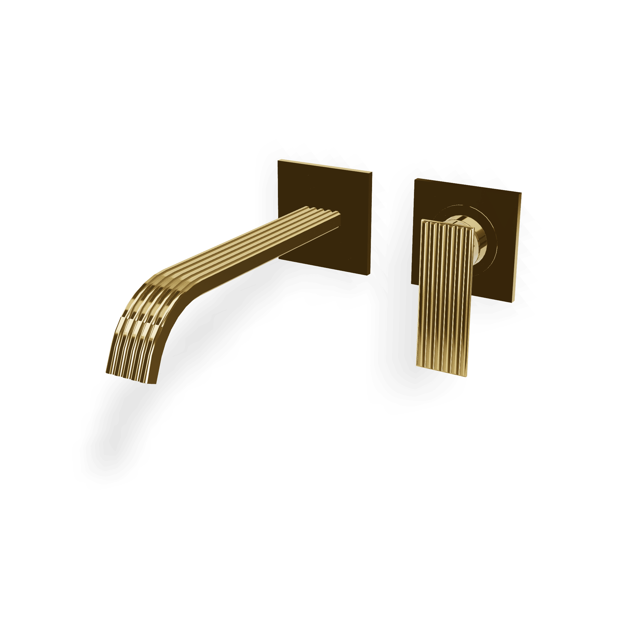 Внешняя часть смесителя для раковины из стены 225 мм Ios