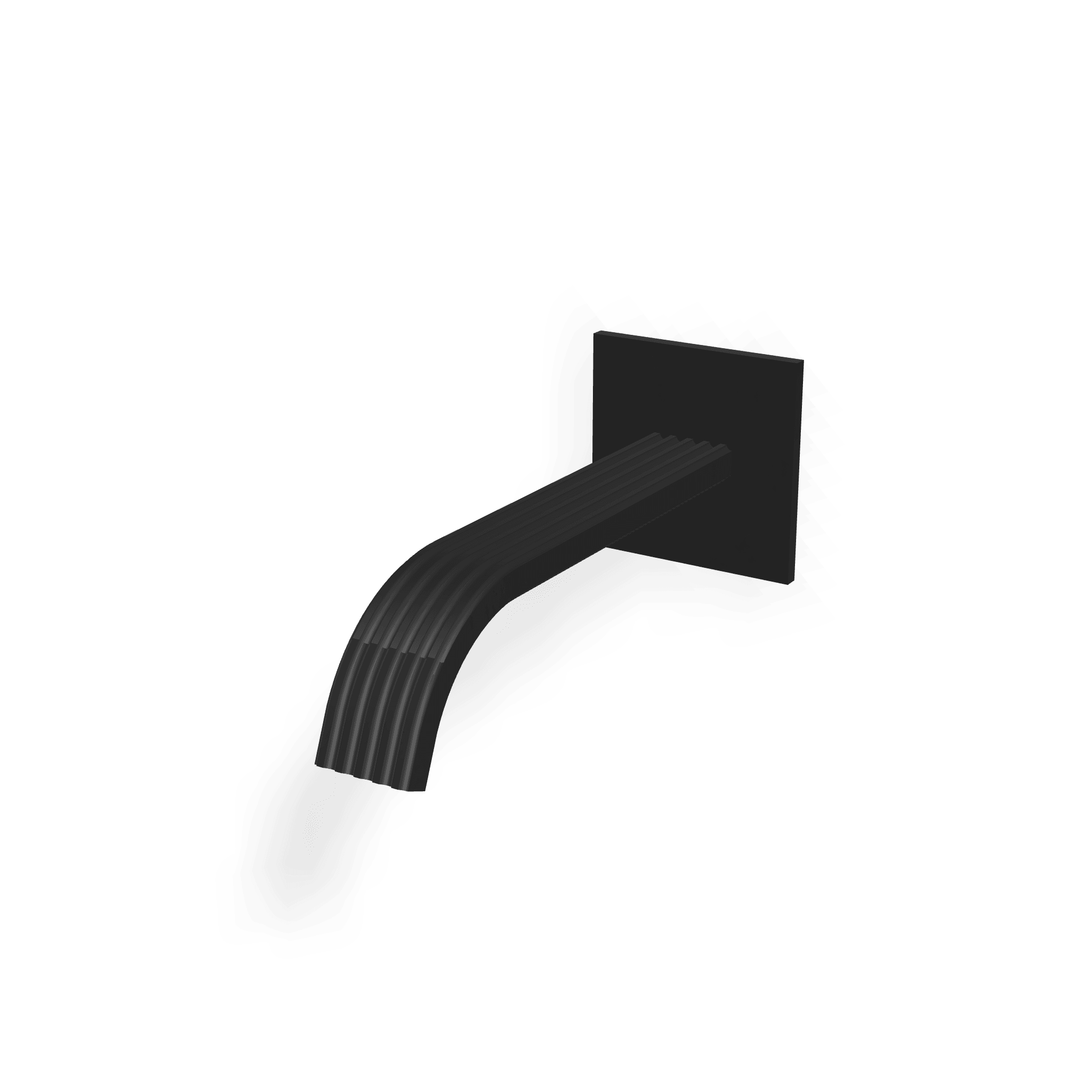 Излив для раковины настенный 185 мм Ios