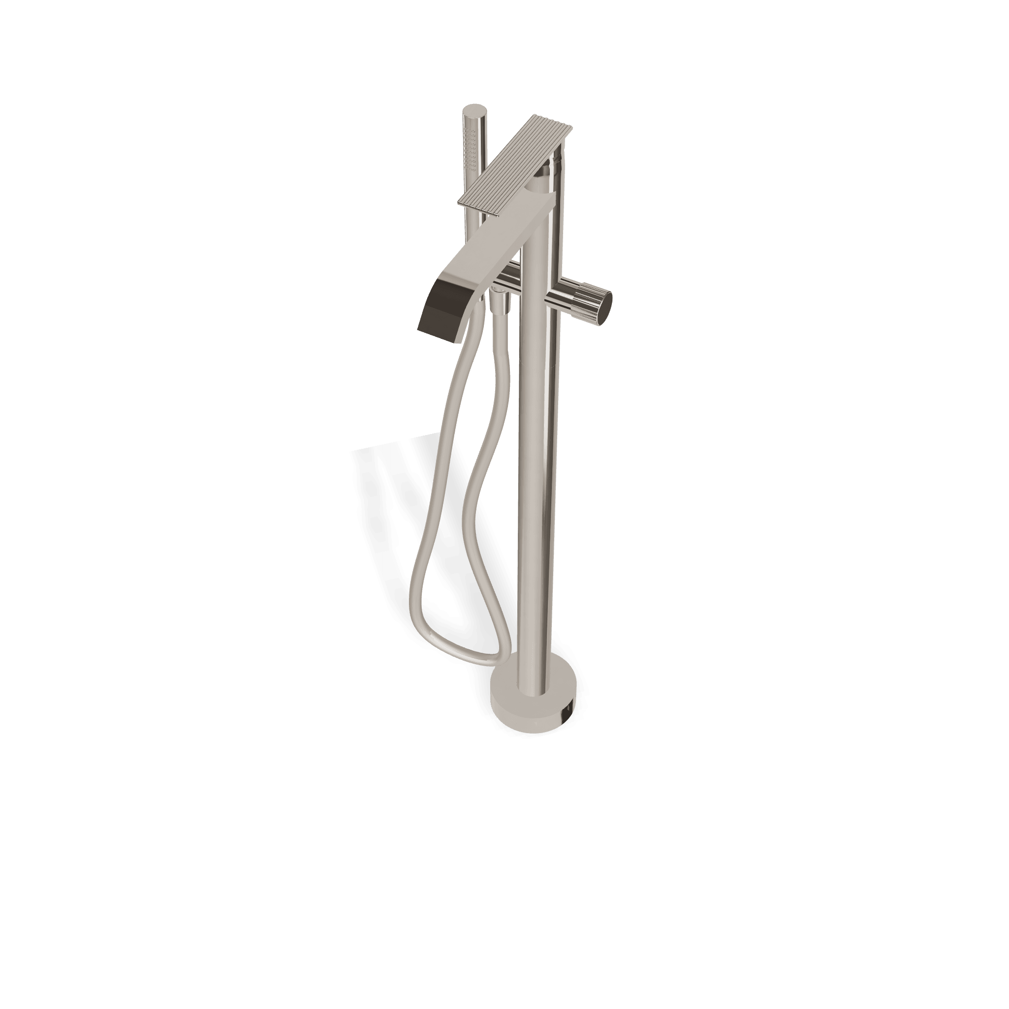 Внешняя часть напольного смесителя для ванны Ios