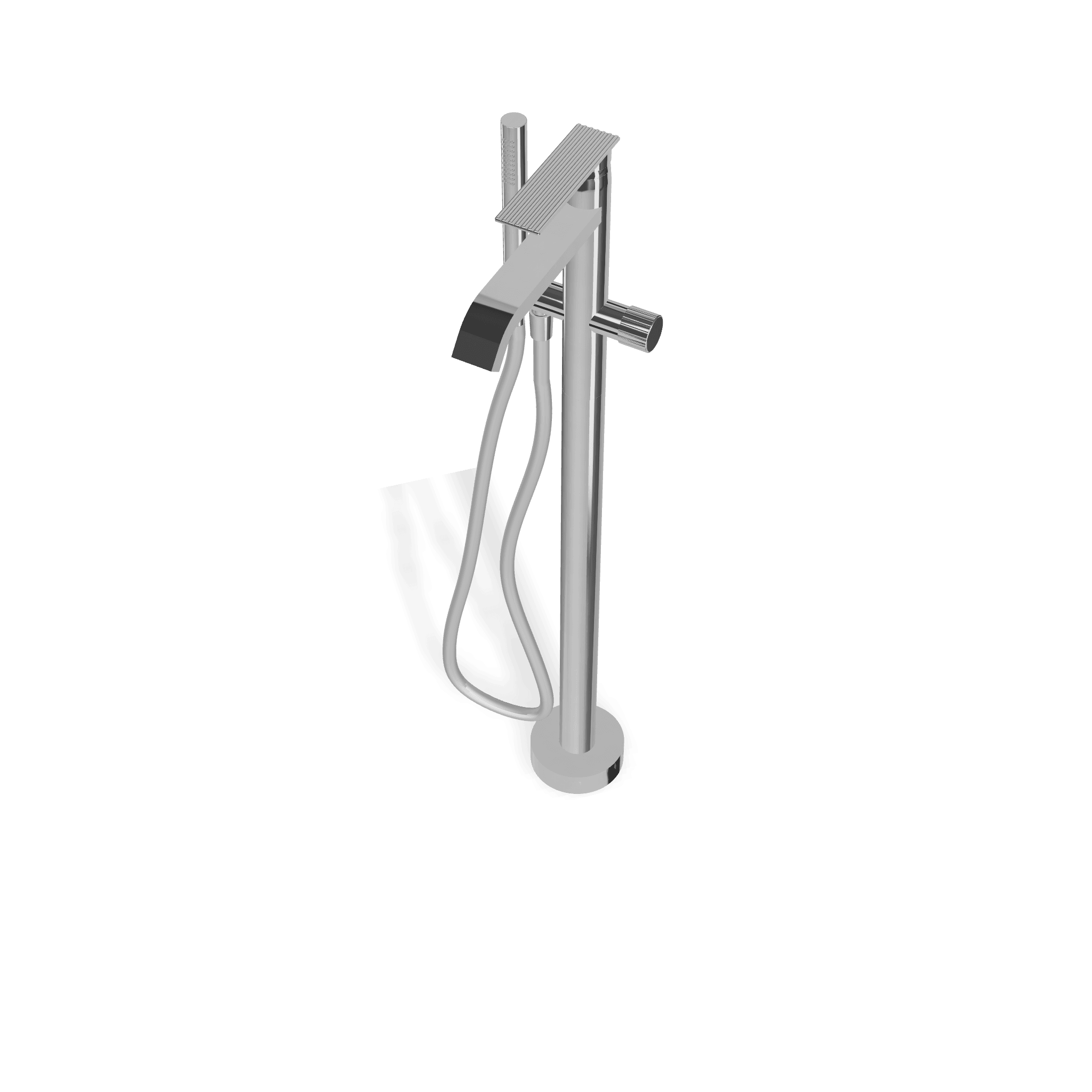 Внешняя часть напольного смесителя для ванны Ios