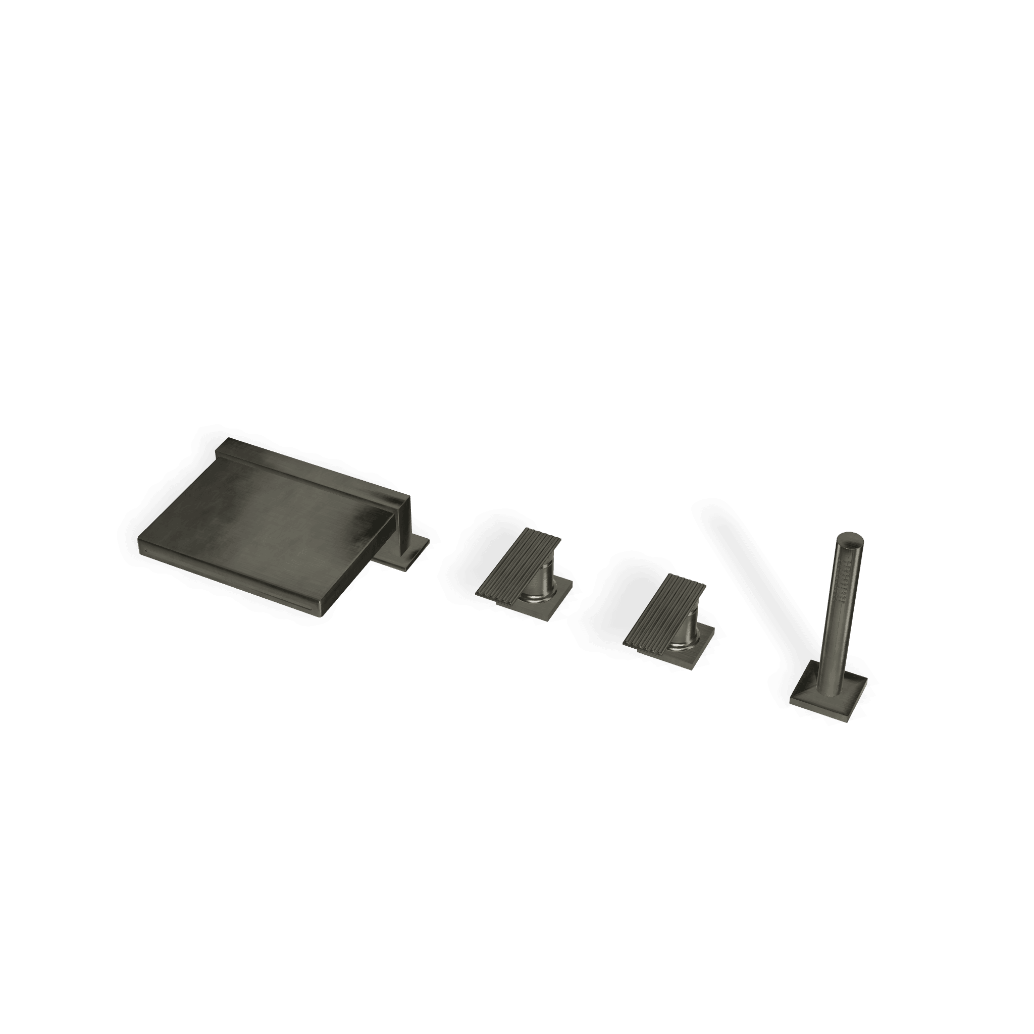 Смеситель на борт ванны на 4 отверстия Ios