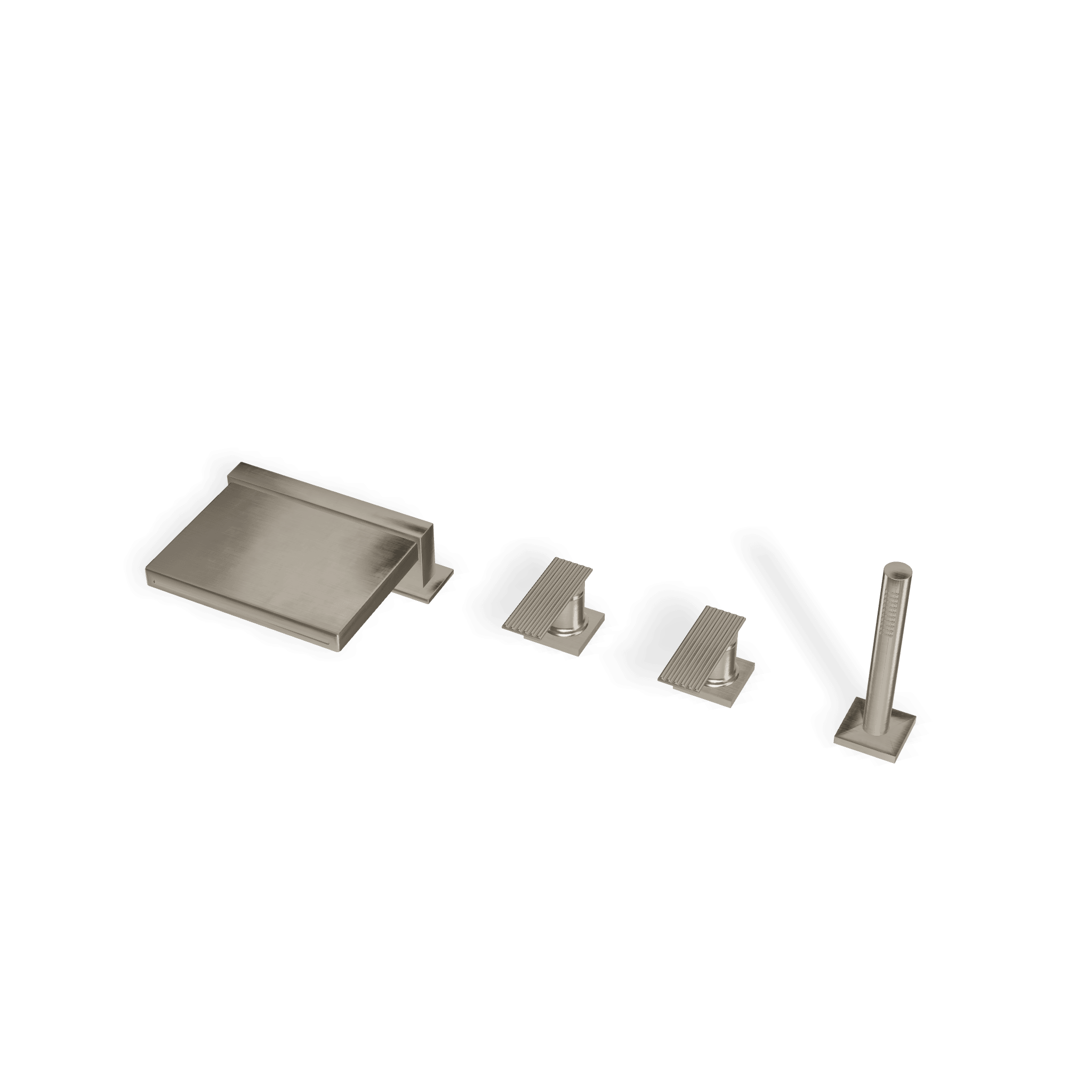 Смеситель на борт ванны на 4 отверстия Ios