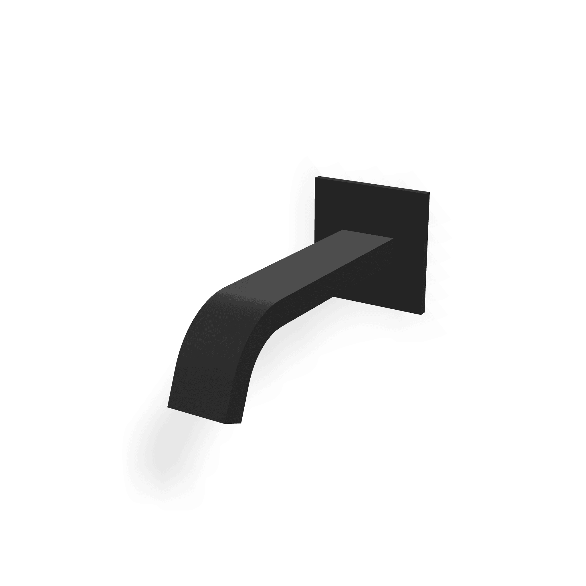 Излив для ванны настенный 175 мм Ios