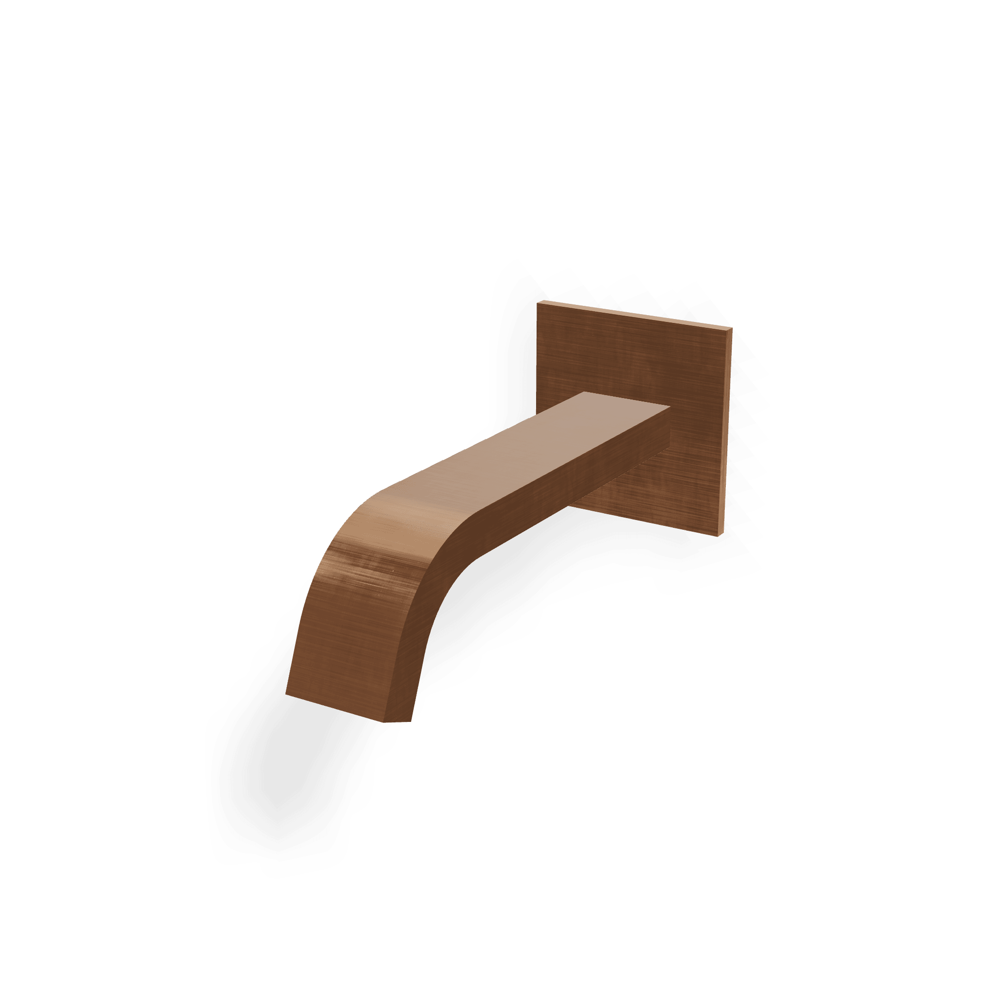 Излив для ванны настенный 175 мм Ios