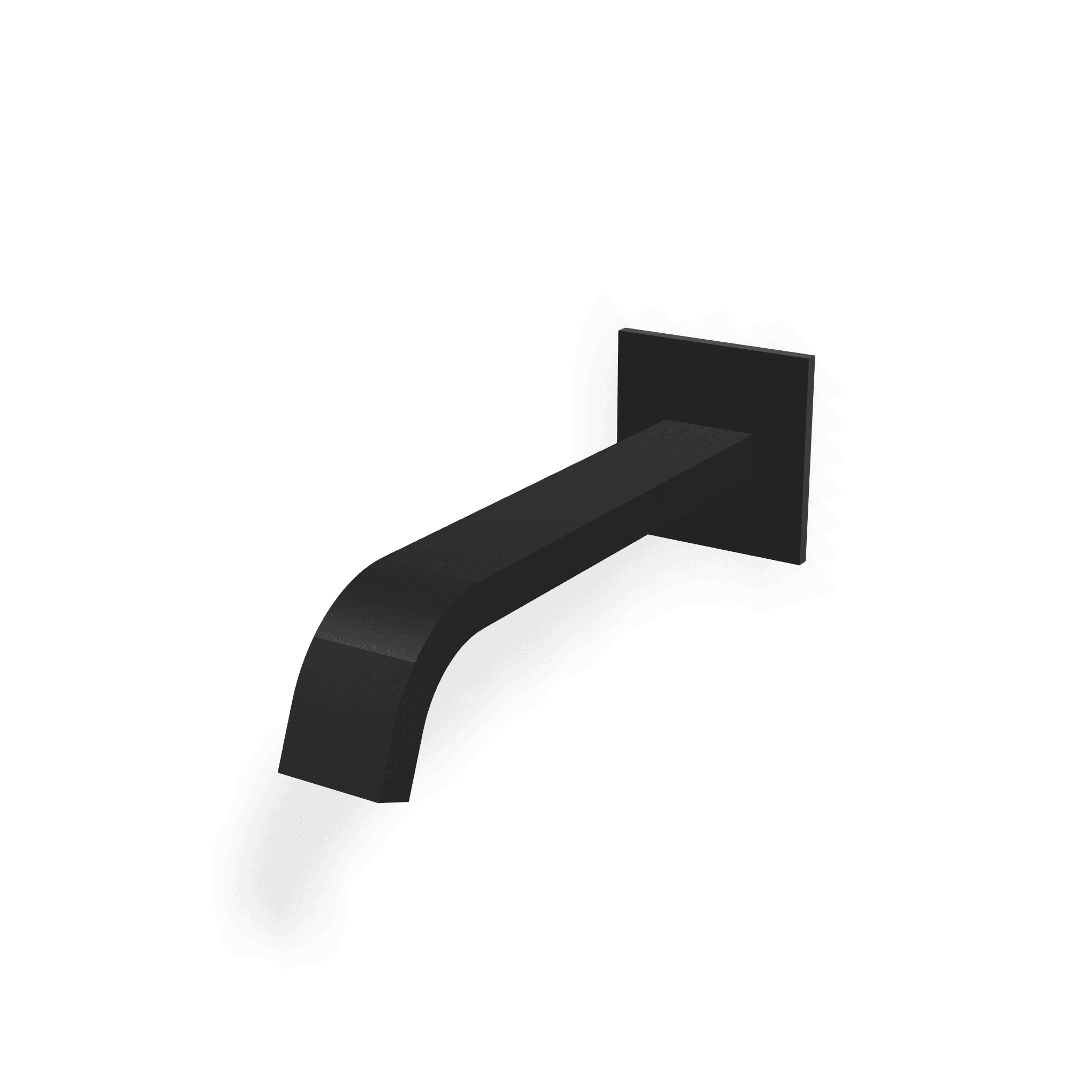 Излив для ванны настенный 220 мм Ios