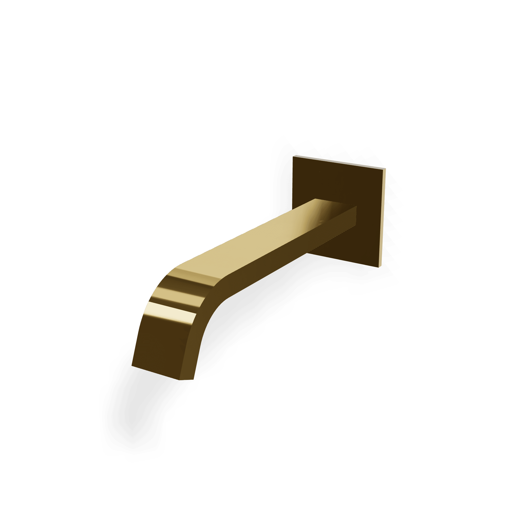 Излив для ванны настенный 220 мм Ios