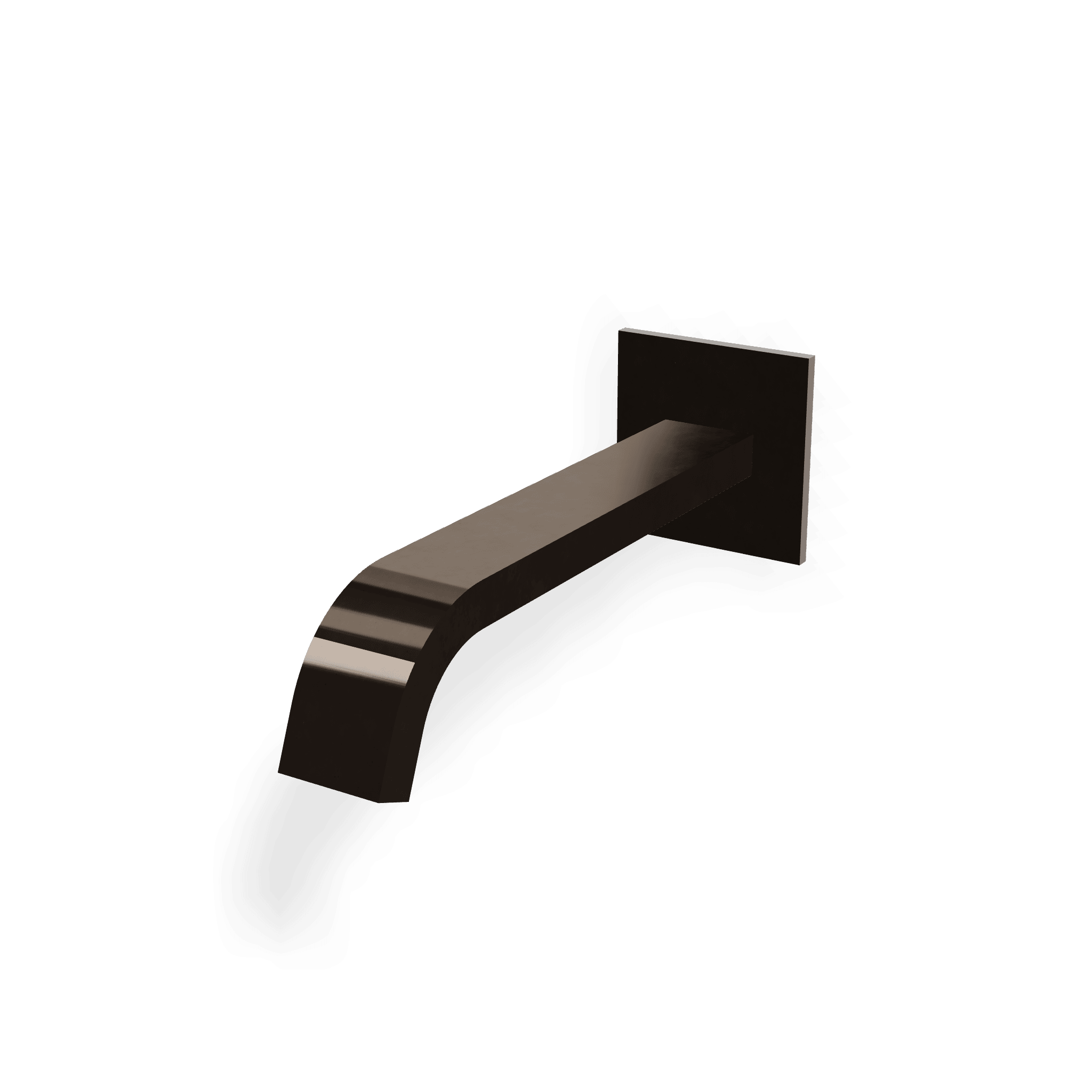 Излив для ванны настенный 220 мм Ios