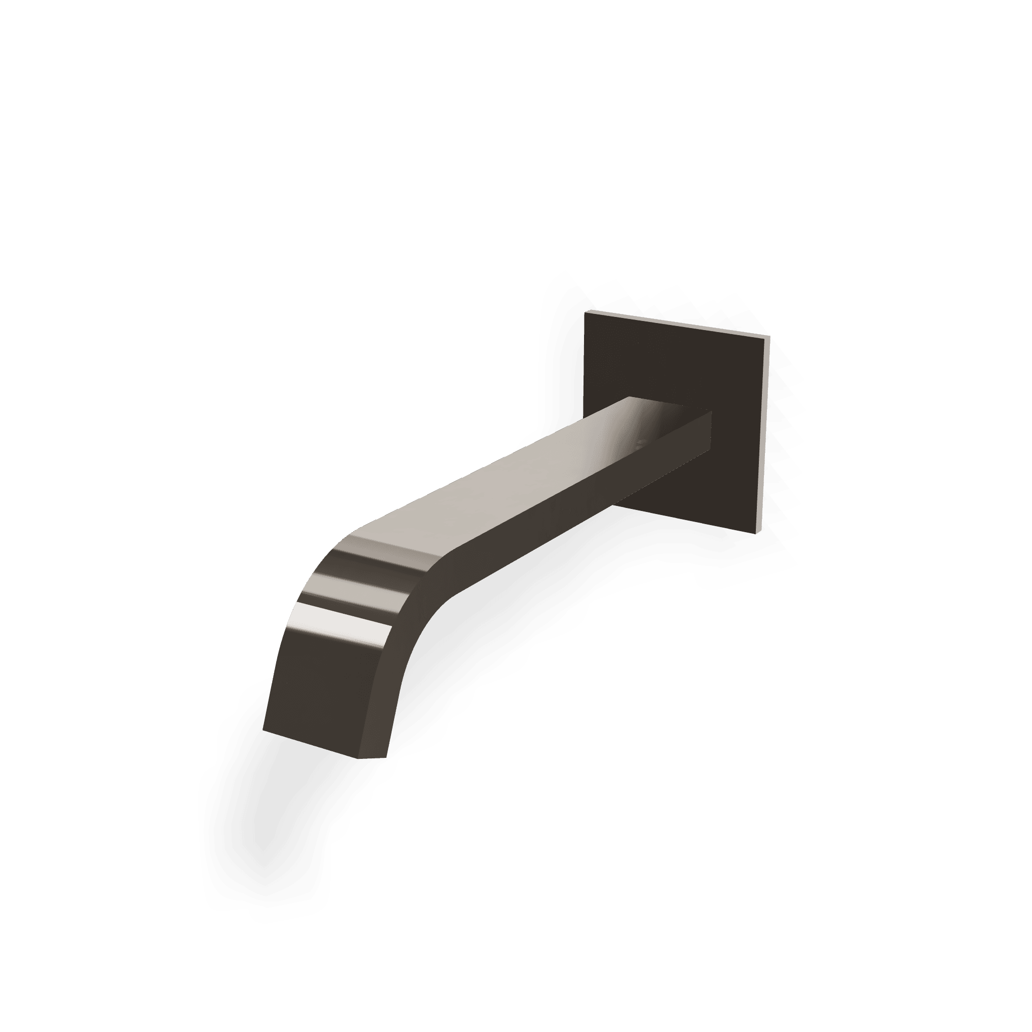 Излив для ванны настенный 220 мм Ios