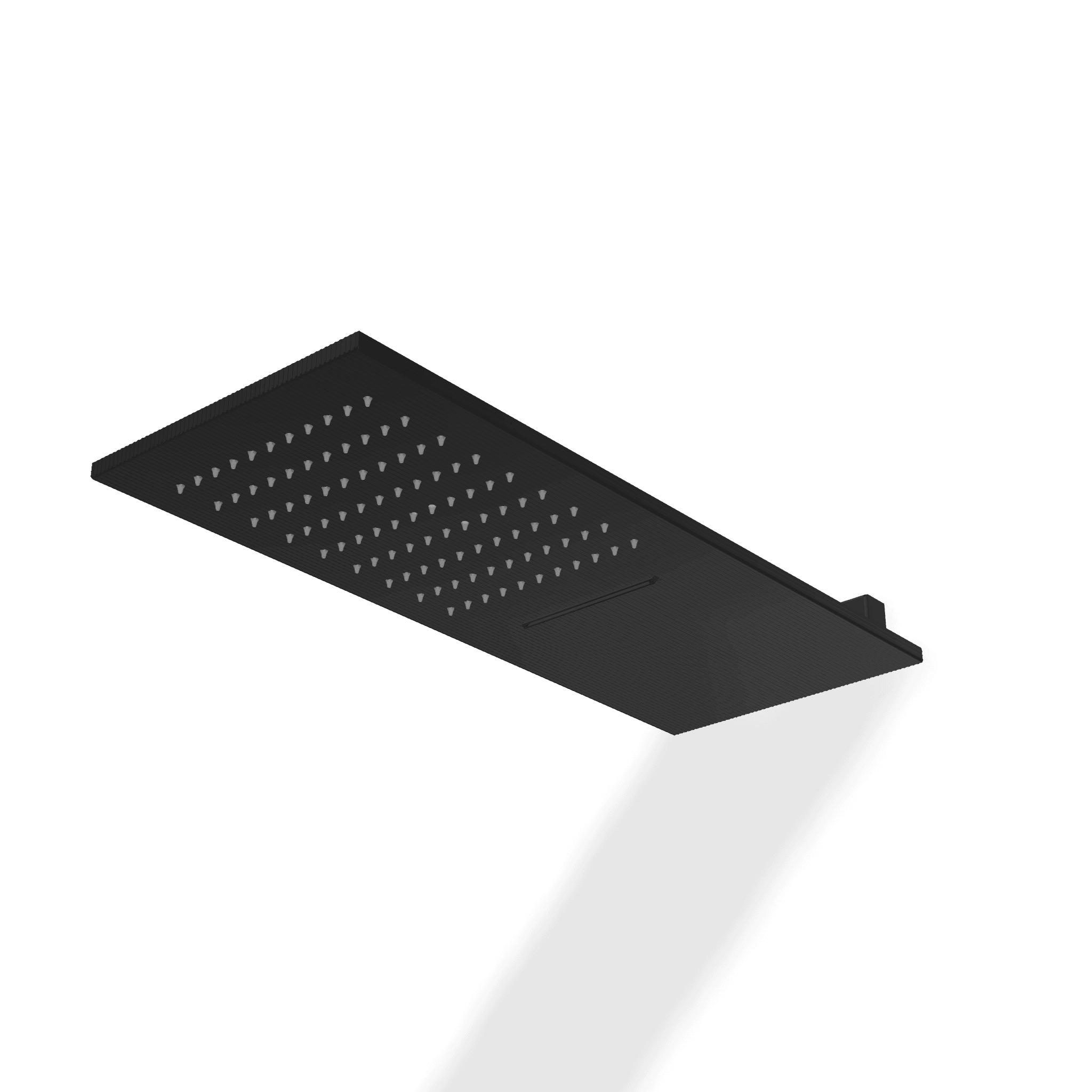 Верхний душ 200х500 мм с каскадом