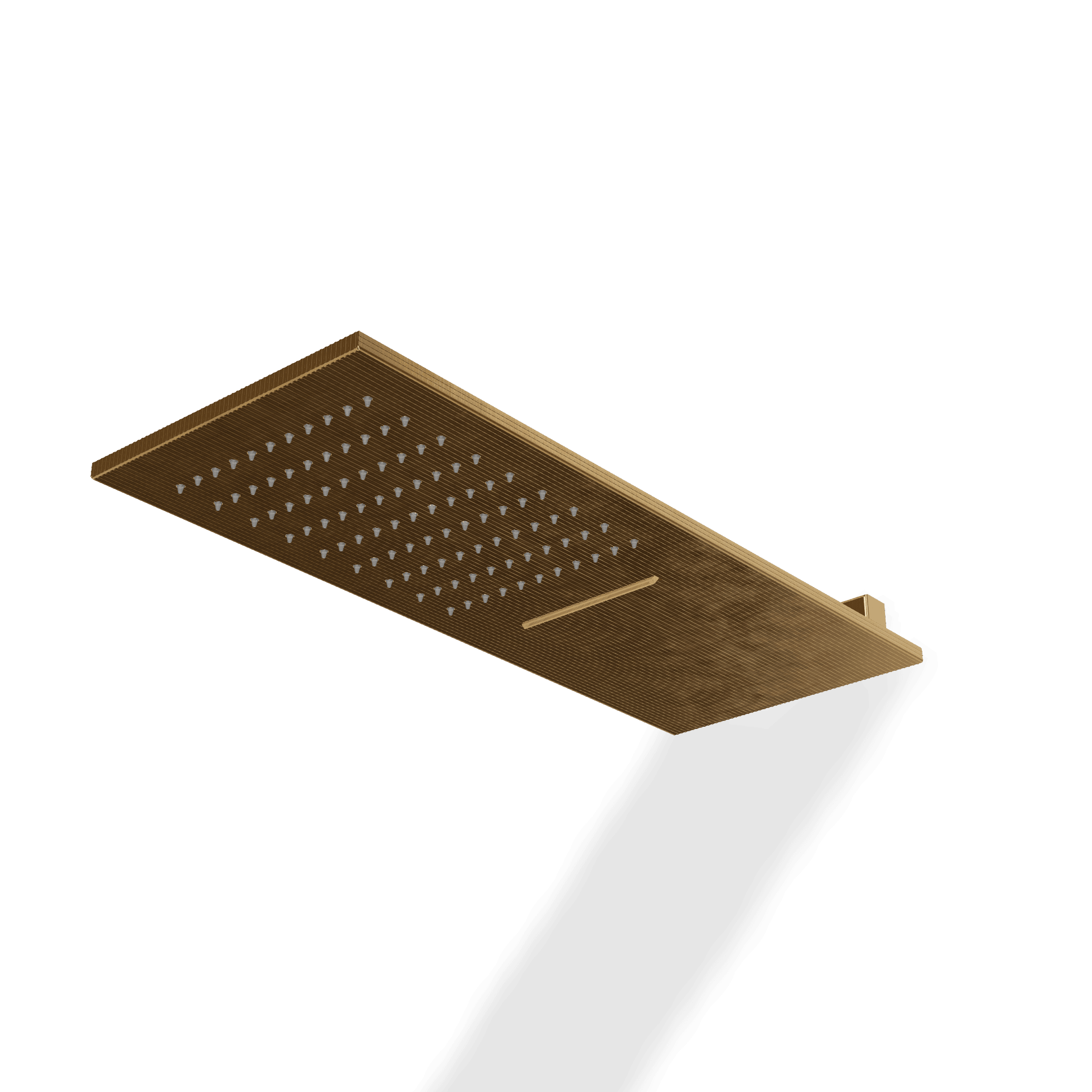 Верхний душ 200х500 мм с каскадом