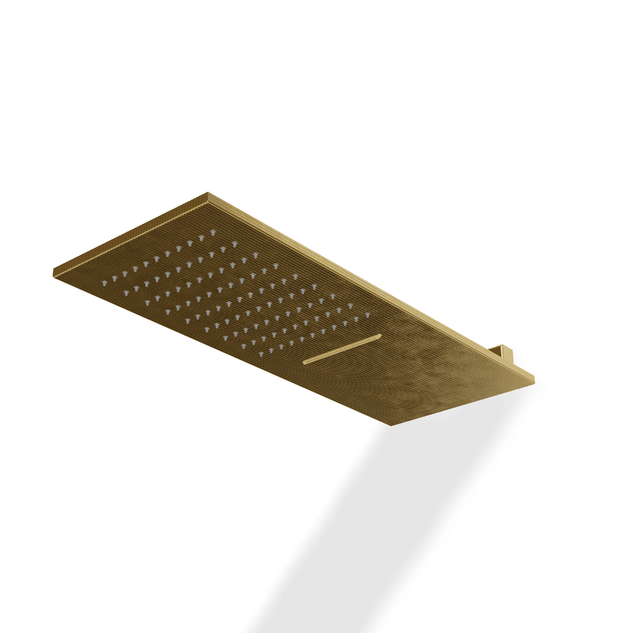 Верхний душ 200х500 мм с каскадом