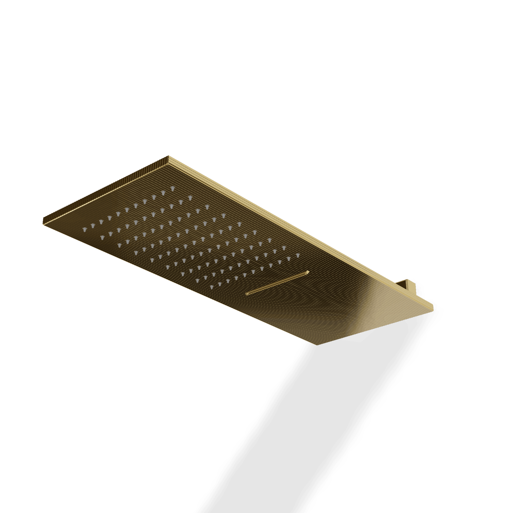 Верхний душ 200х500 мм с каскадом