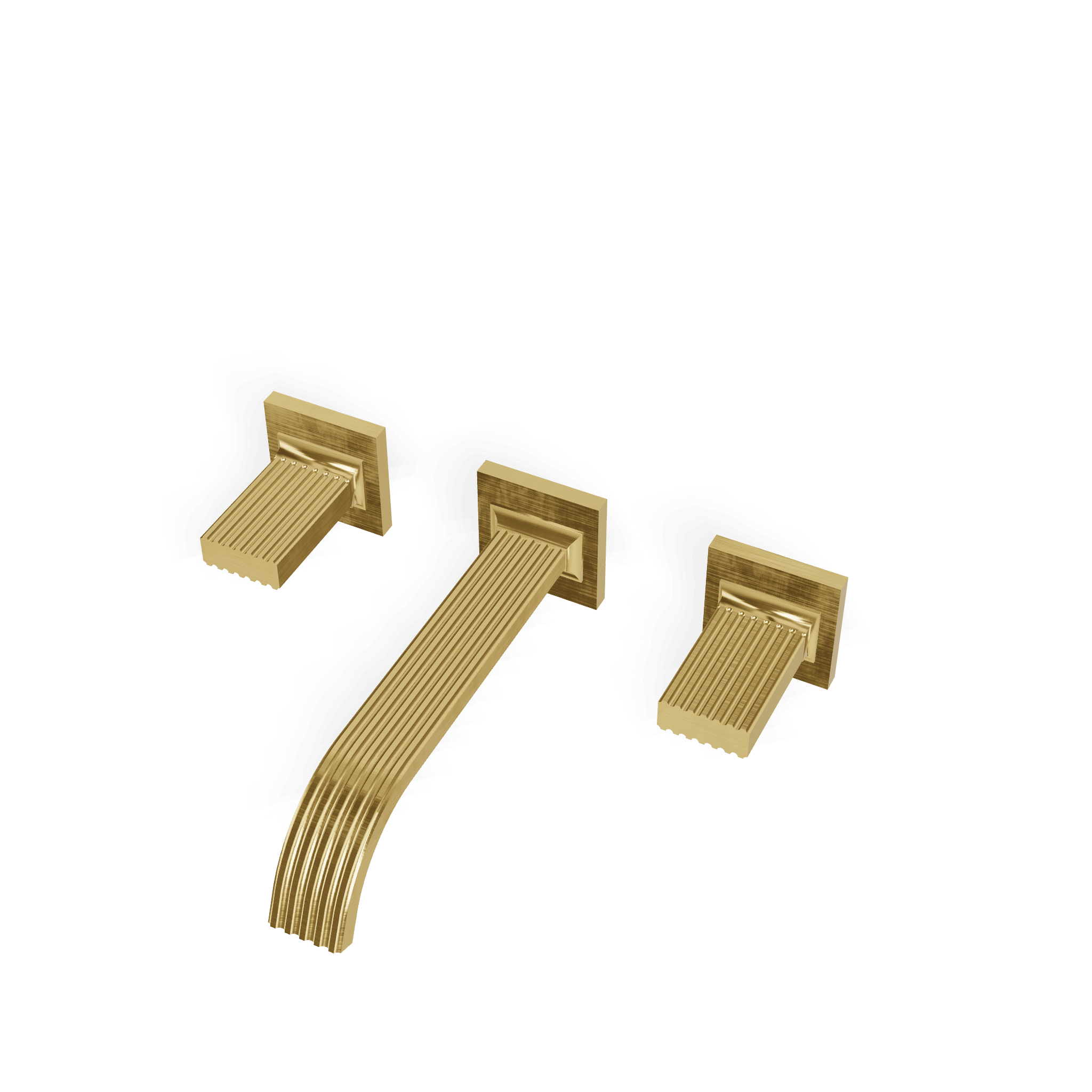 Внешняя часть смесителя для раковины из стены на 3 отверстия 200 мм Kea