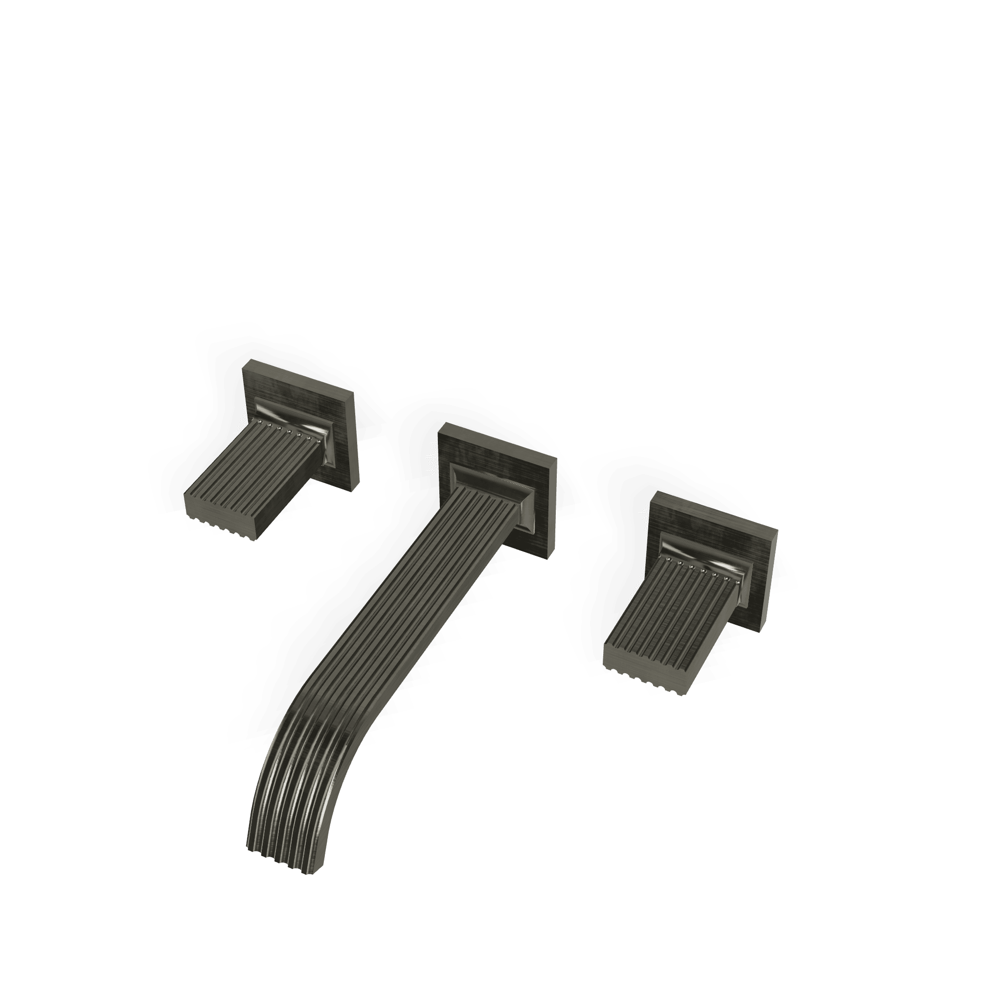 Внешняя часть смесителя для раковины из стены на 3 отверстия 200 мм Kea