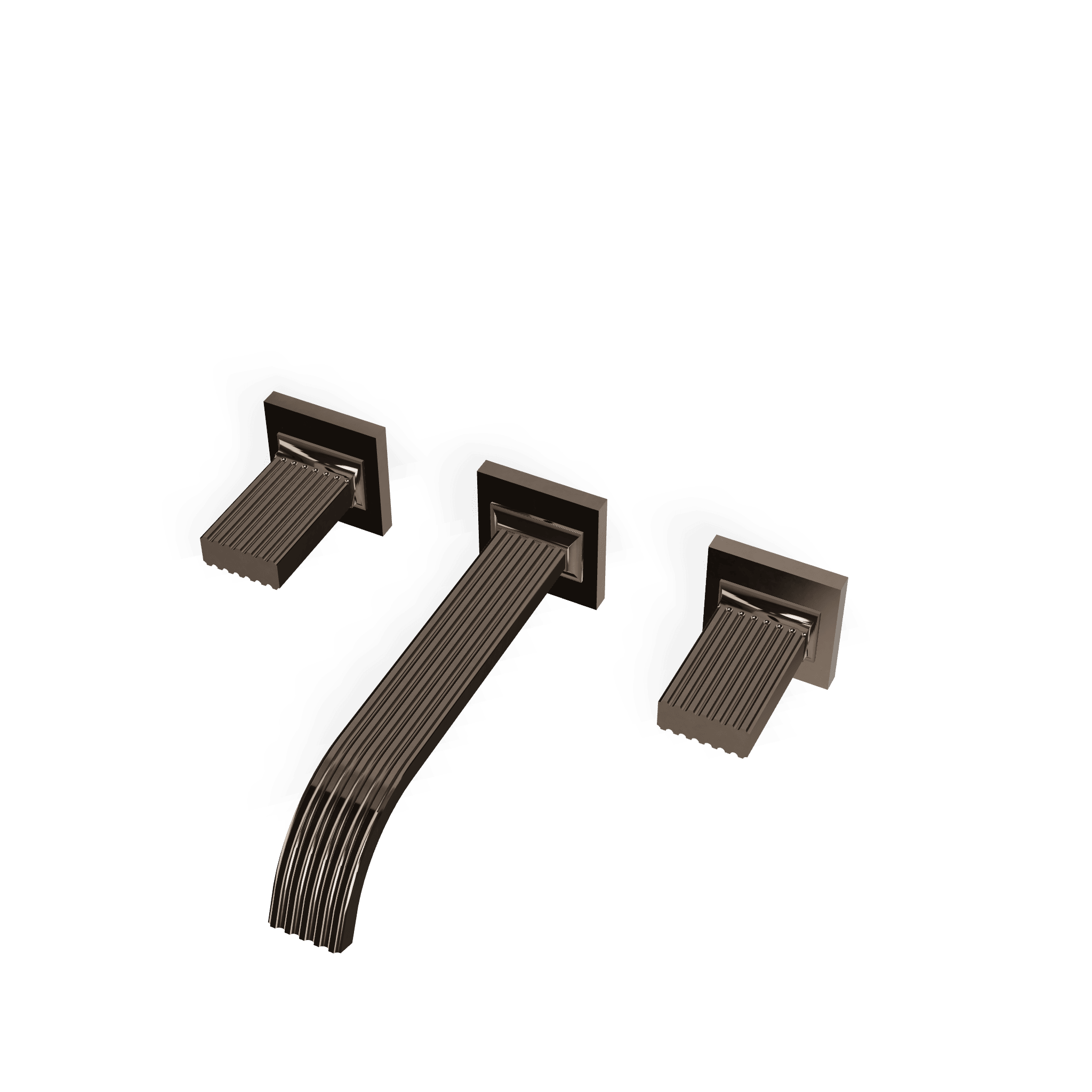 Внешняя часть смесителя для раковины из стены на 3 отверстия 200 мм Kea