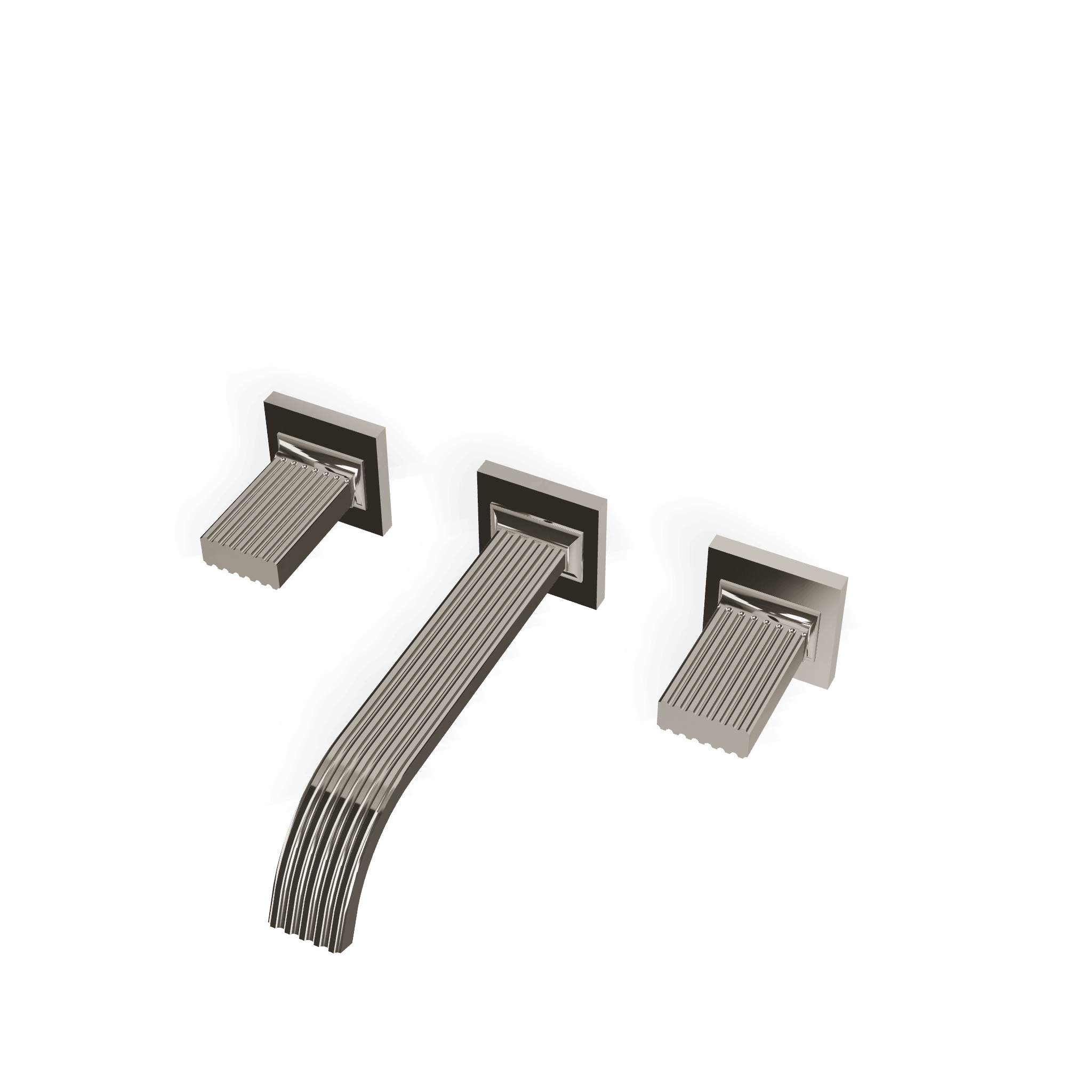 Внешняя часть смесителя для раковины из стены на 3 отверстия 200 мм Kea