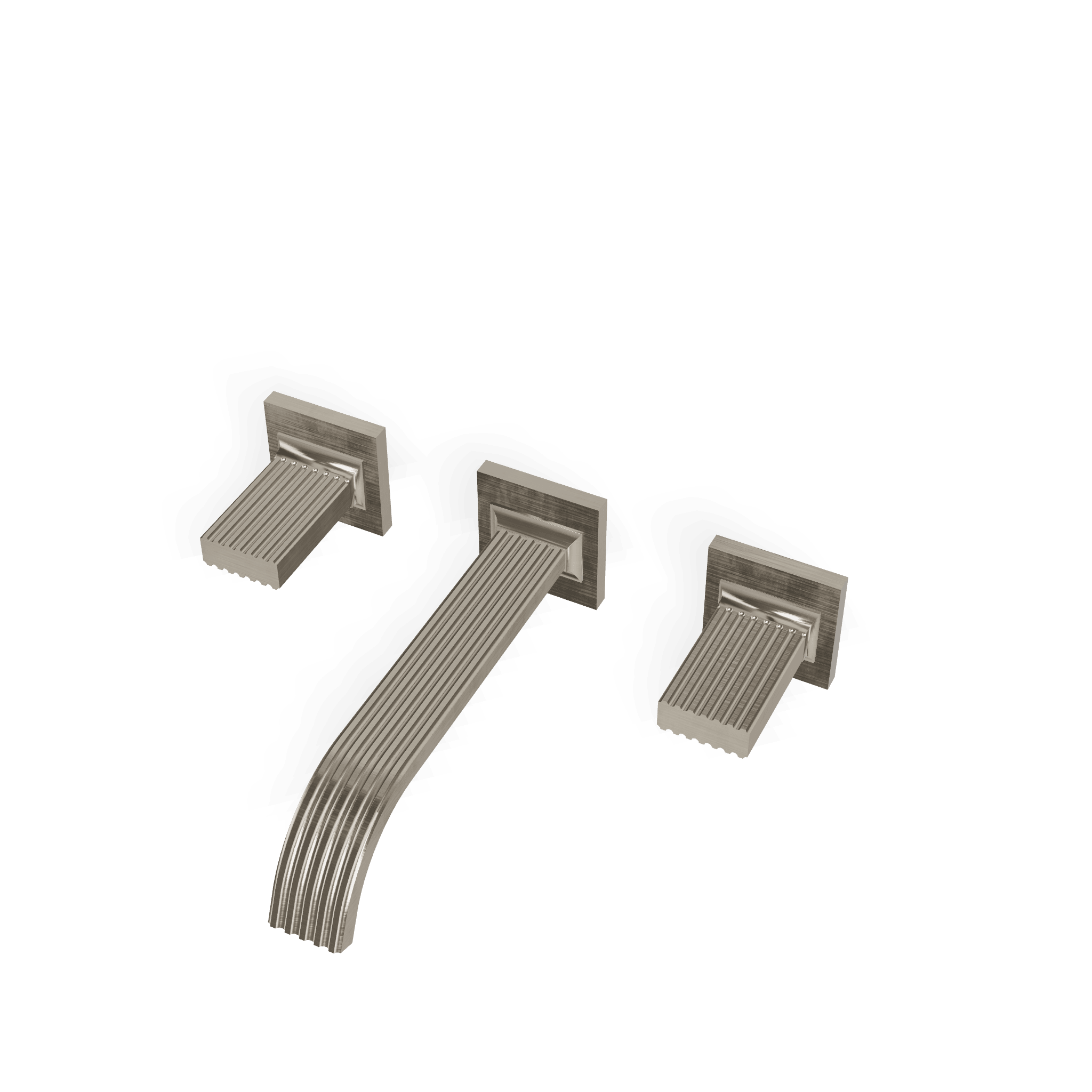 Внешняя часть смесителя для раковины из стены на 3 отверстия 200 мм Kea