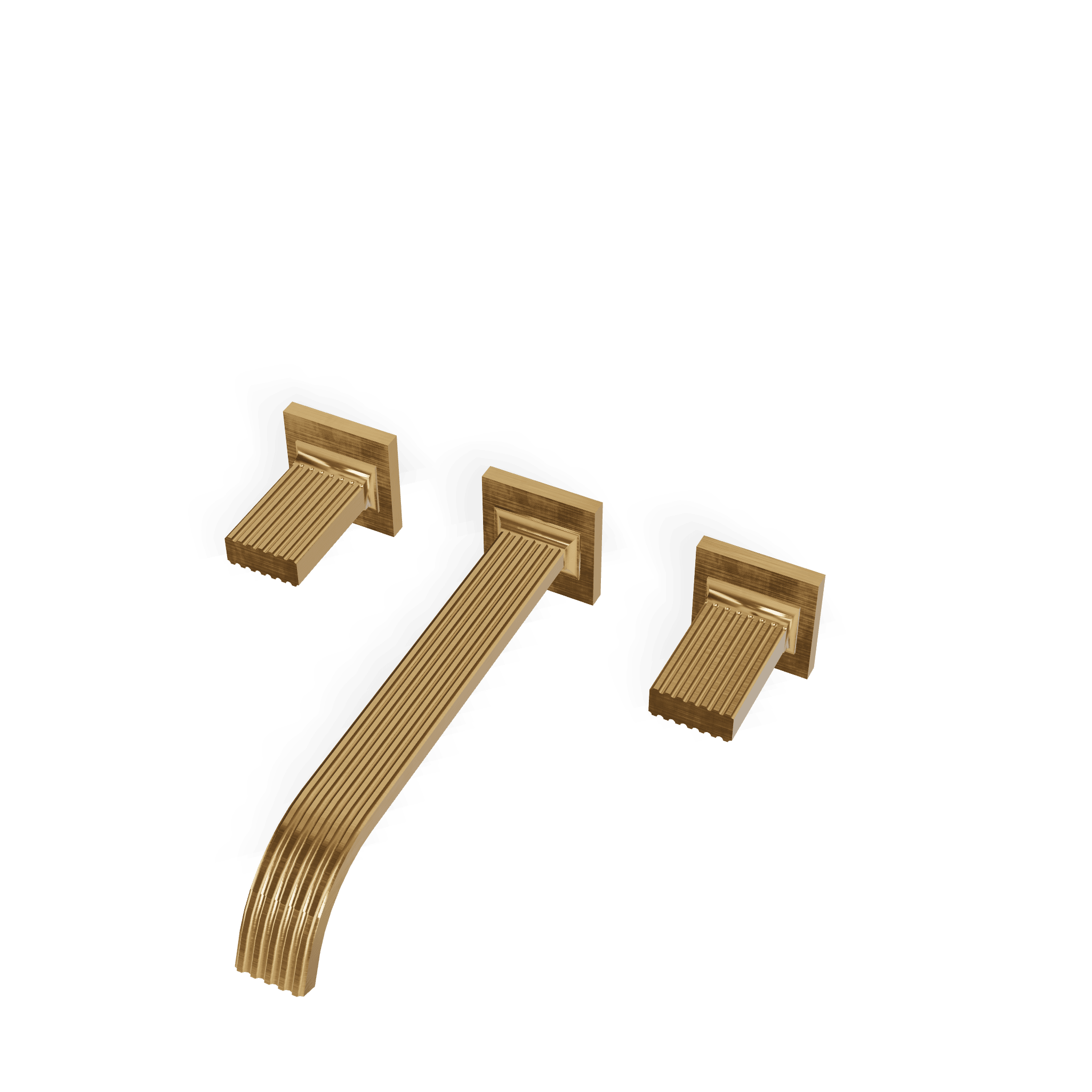 Внешняя часть смесителя для раковины из стены на 3 отверстия 240 мм Kea