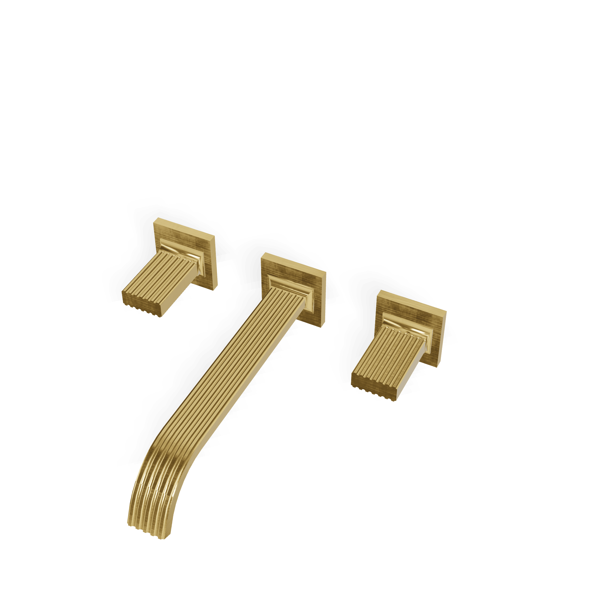 Внешняя часть смесителя для раковины из стены на 3 отверстия 240 мм Kea