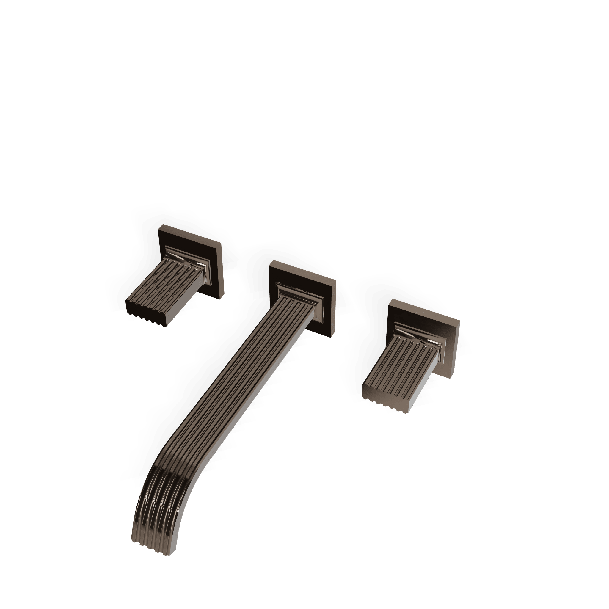 Внешняя часть смесителя для раковины из стены на 3 отверстия 240 мм Kea