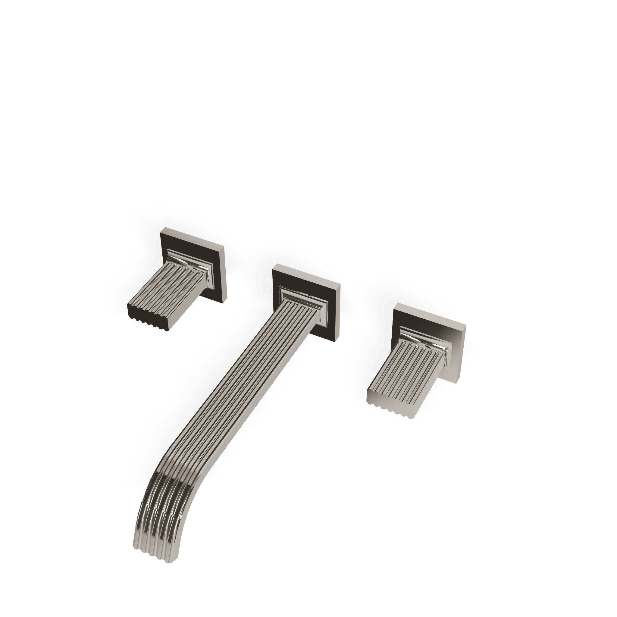 Внешняя часть смесителя для раковины из стены на 3 отверстия 240 мм Kea