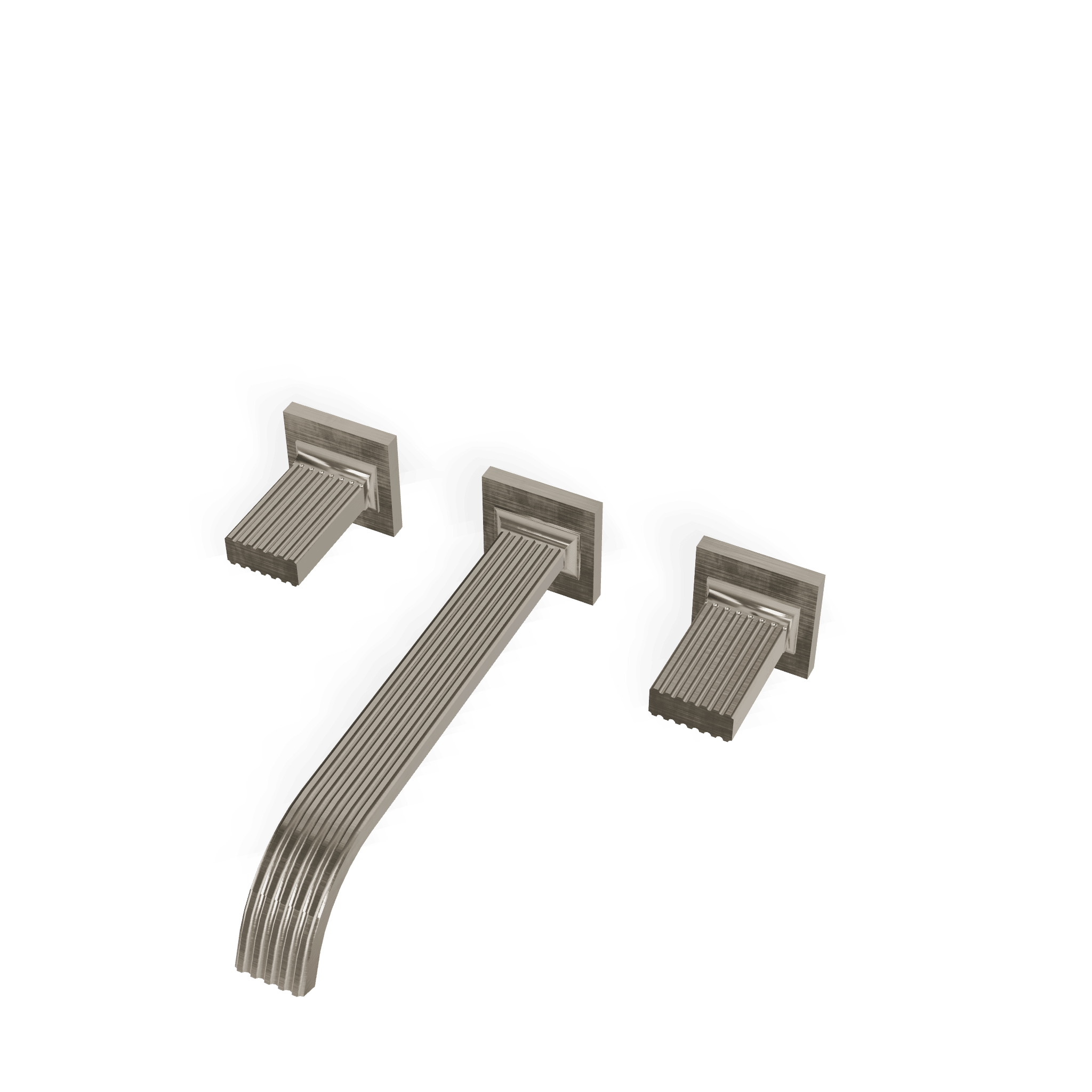 Внешняя часть смесителя для раковины из стены на 3 отверстия 240 мм Kea