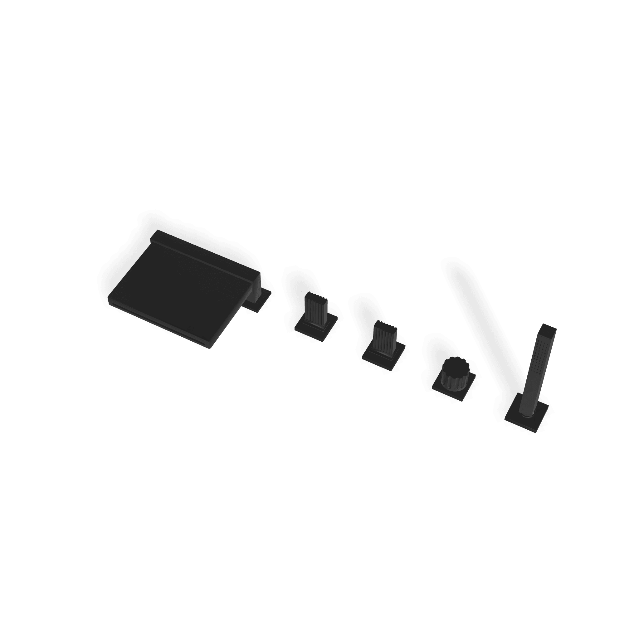 Смеситель на борт ванны на 5 отверстий Kea