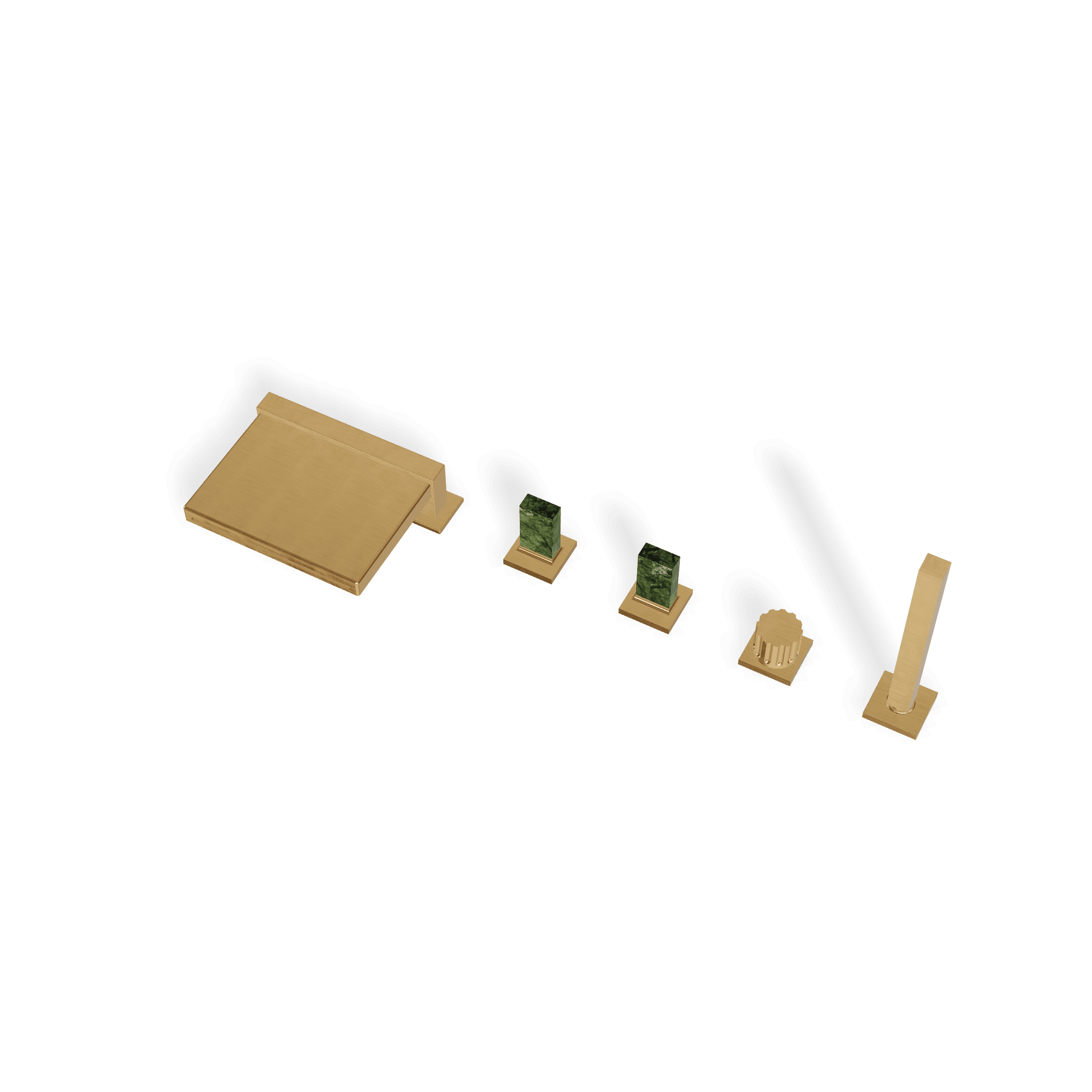 Смеситель на борт ванны на 5 отверстий Kea