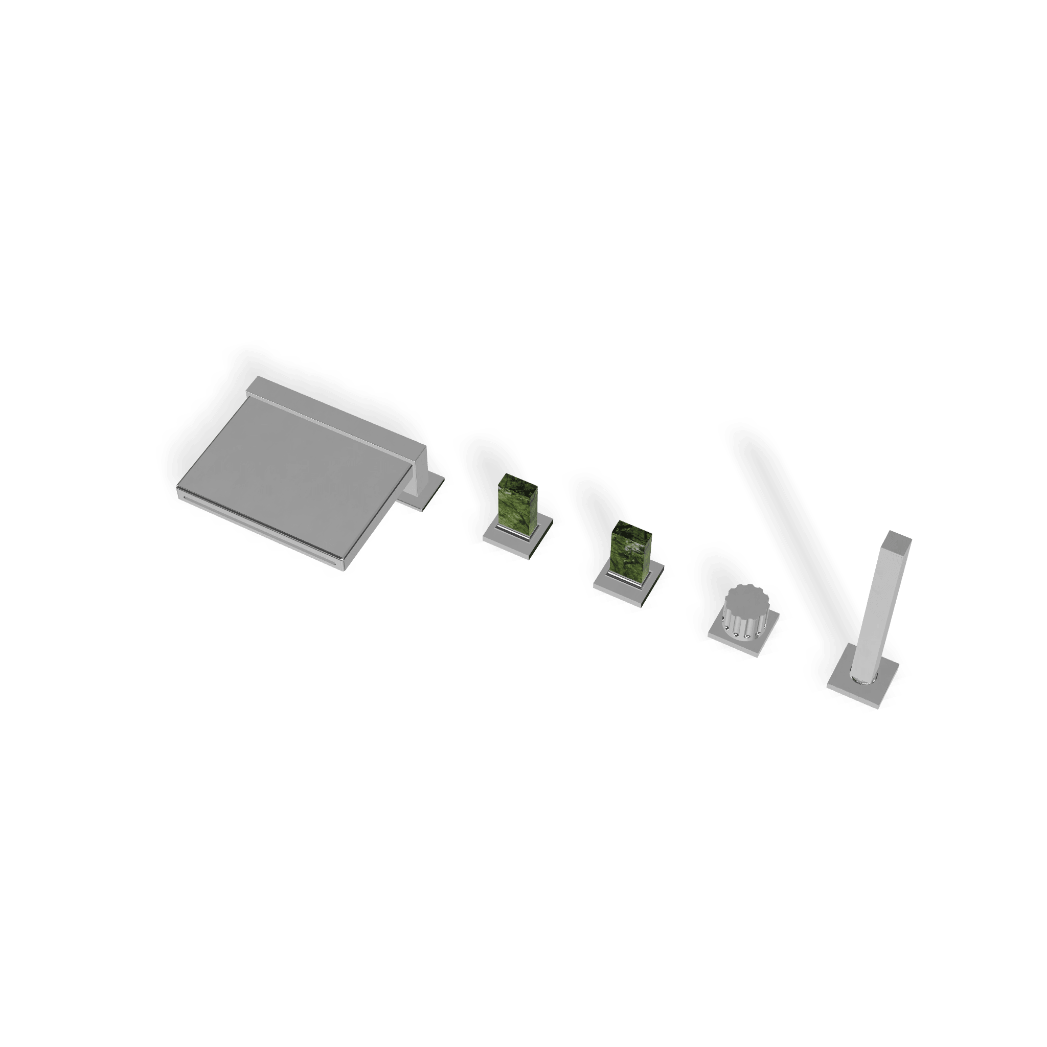 Смеситель на борт ванны на 5 отверстий Kea