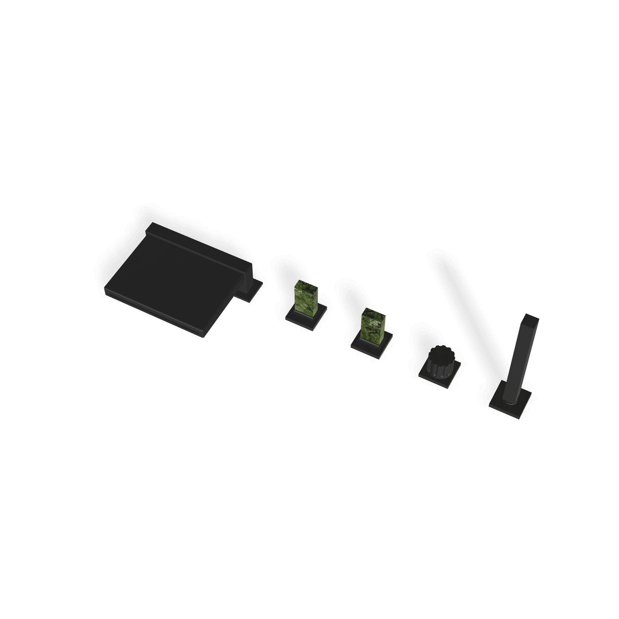 Смеситель на борт ванны на 5 отверстий Kea